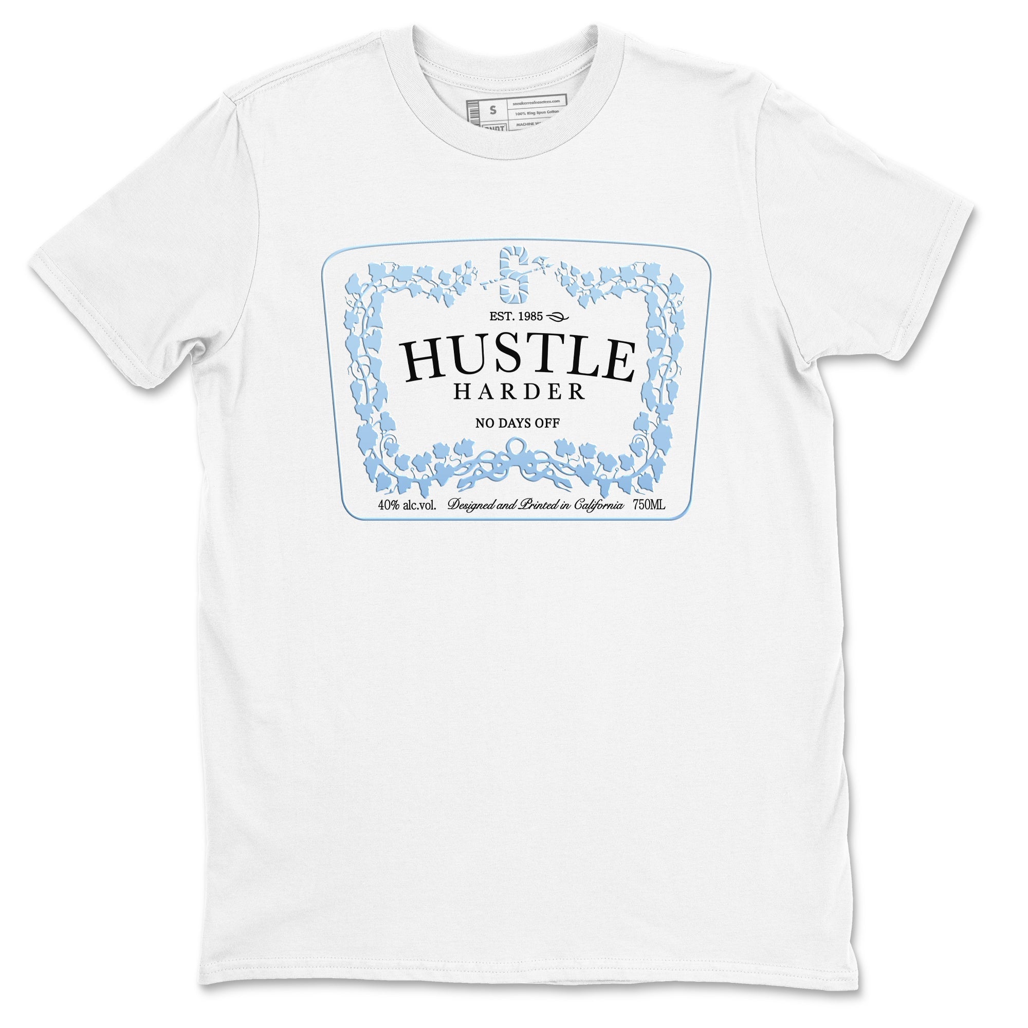 11s Columbia shirts to match jordans Hustle Harder sneaker match tees Air Jordan 11 Columbia Drip Gear Zone unisex cotton White 2 crew neck shirts