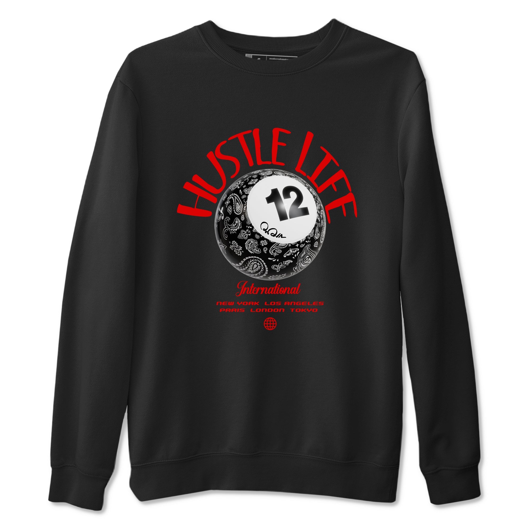 12s Taxi Flip shirts to match jordans Hustle Life sneaker match tees Air Jordan 12 Taxi Flip Drip Gear Zone streetwear brand Black 2 unisex cotton tee