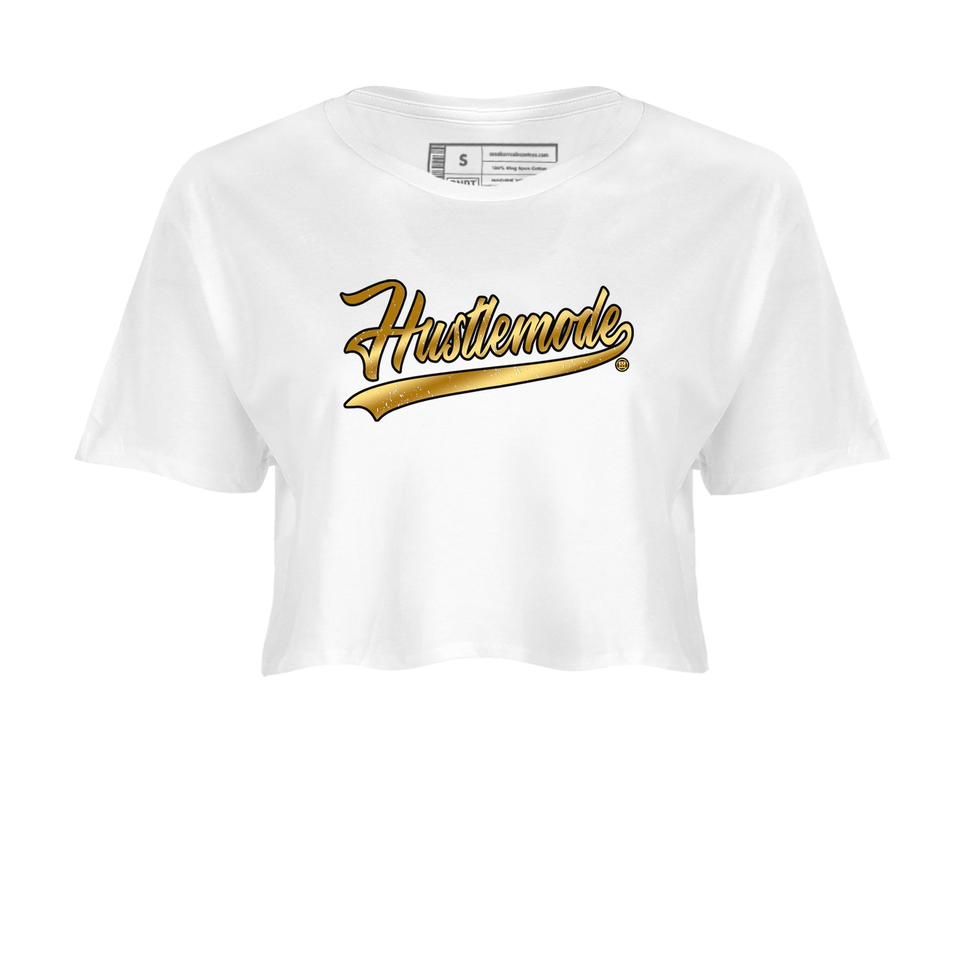 Air Jordan 1 High OG Black Metallic Gold shirts to match jordans Hustle Mode sneaker match tees Air Jordan 1 Retrp Black Metallic Gold Sneaker Shirts Drip Gear Zone streetwear brand White 2 crop tee