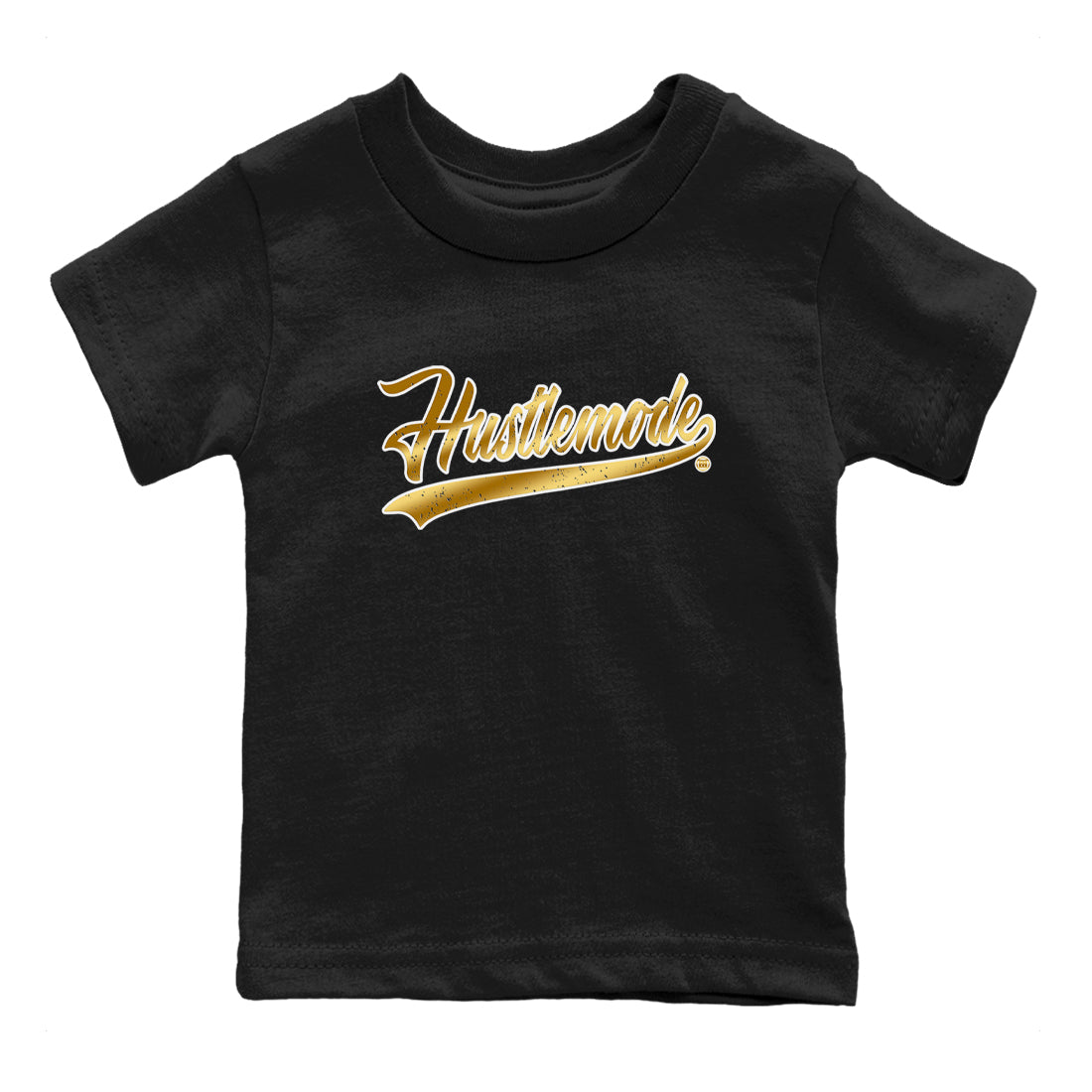 Air Jordan 1 High OG Black Metallic Gold shirts to match jordans Hustle Mode sneaker match tees Air Jordan 1 Retrp Black Metallic Gold Sneaker Shirts Drip Gear Zone streetwear brand Baby and Youth Black 2 cotton tee