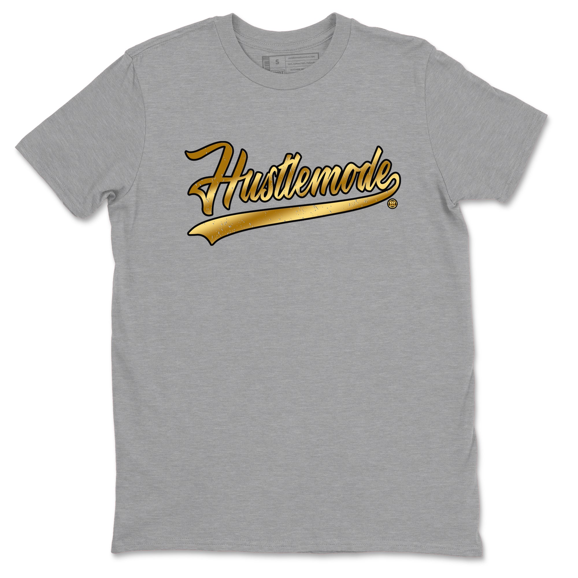 Air Jordan 1 High OG Black Metallic Gold shirts to match jordans Hustle Mode sneaker match tees Air Jordan 1 Retrp Black Metallic Gold Sneaker Shirts Drip Gear Zone streetwear brand Heather Grey 2 unisex cotton tee