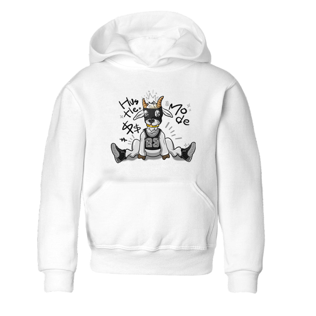12s Black Wolf Grey shirts to match jordans Hustle Mode sneaker match tees Air Jordan 12 Black Wolf Grey match shoes to clothes Drip Gear Zone Youth Baby White 2 tee