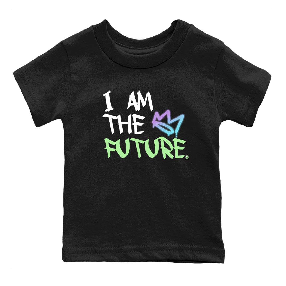 1s Fortune Fly shirts to match jordans I Am The Future sneaker match tees Air Jordan 1 Fortune Fly match shoes to clothes Drip Gear Zone Youth Baby Black 2 tee