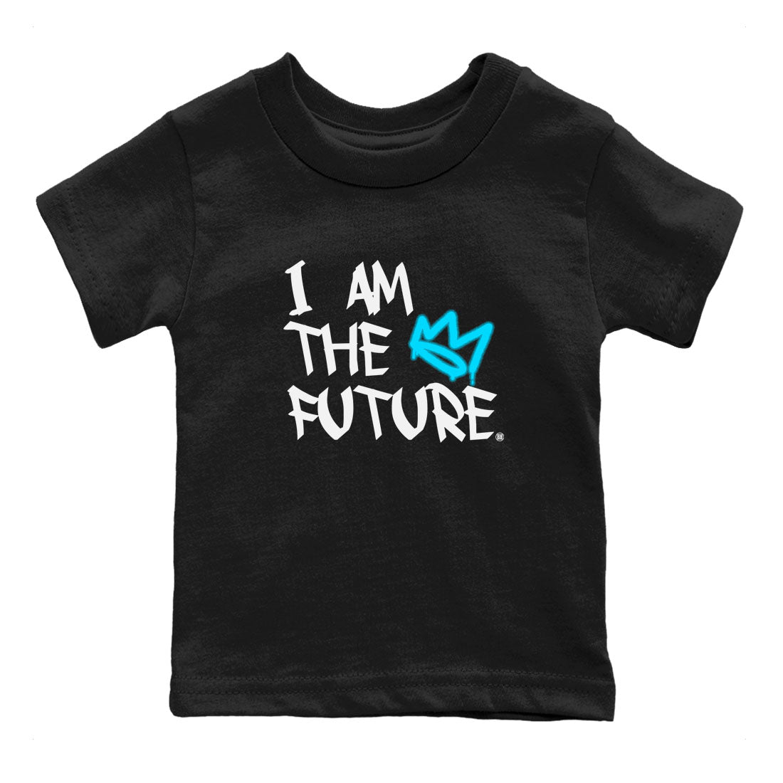 AJ9 Powder Blue shirt to match jordans I Am The Future sneaker tees Air Jordan 9 Retro Powder Blue Drip Gear Zone baby toddler Black 2 cotton Shirt