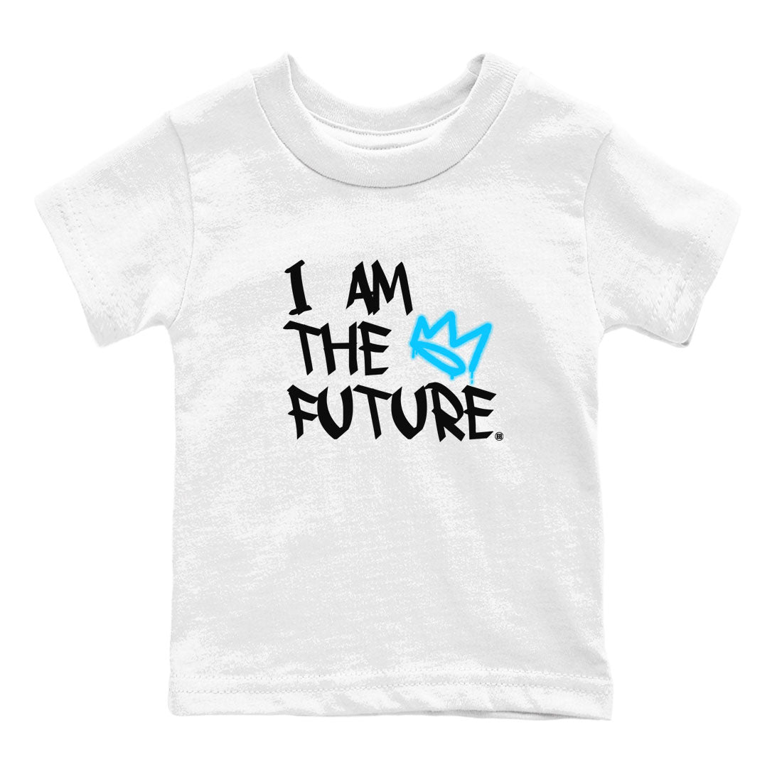 AJ9 Powder Blue shirt to match jordans I Am The Future sneaker tees Air Jordan 9 Retro Powder Blue Drip Gear Zone baby toddler White 2 cotton Shirt