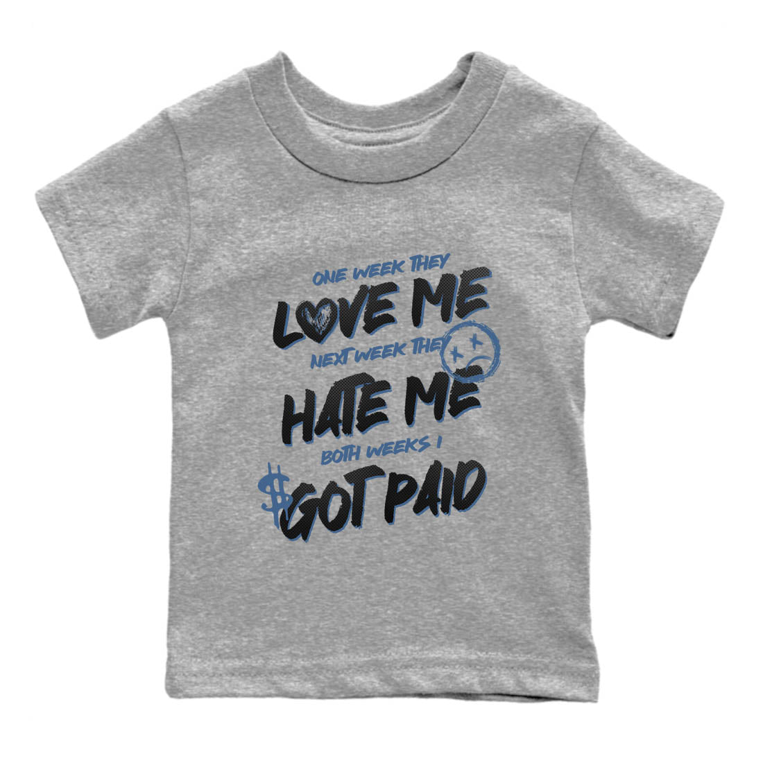 Sneaker Threads  Sneaker Tees To Match Air Foamposite One Carbon Fiber  I Got Paid Youth Graphic Tee Heather Grey 2. Perfect for Jordan releases 2025 colorways.