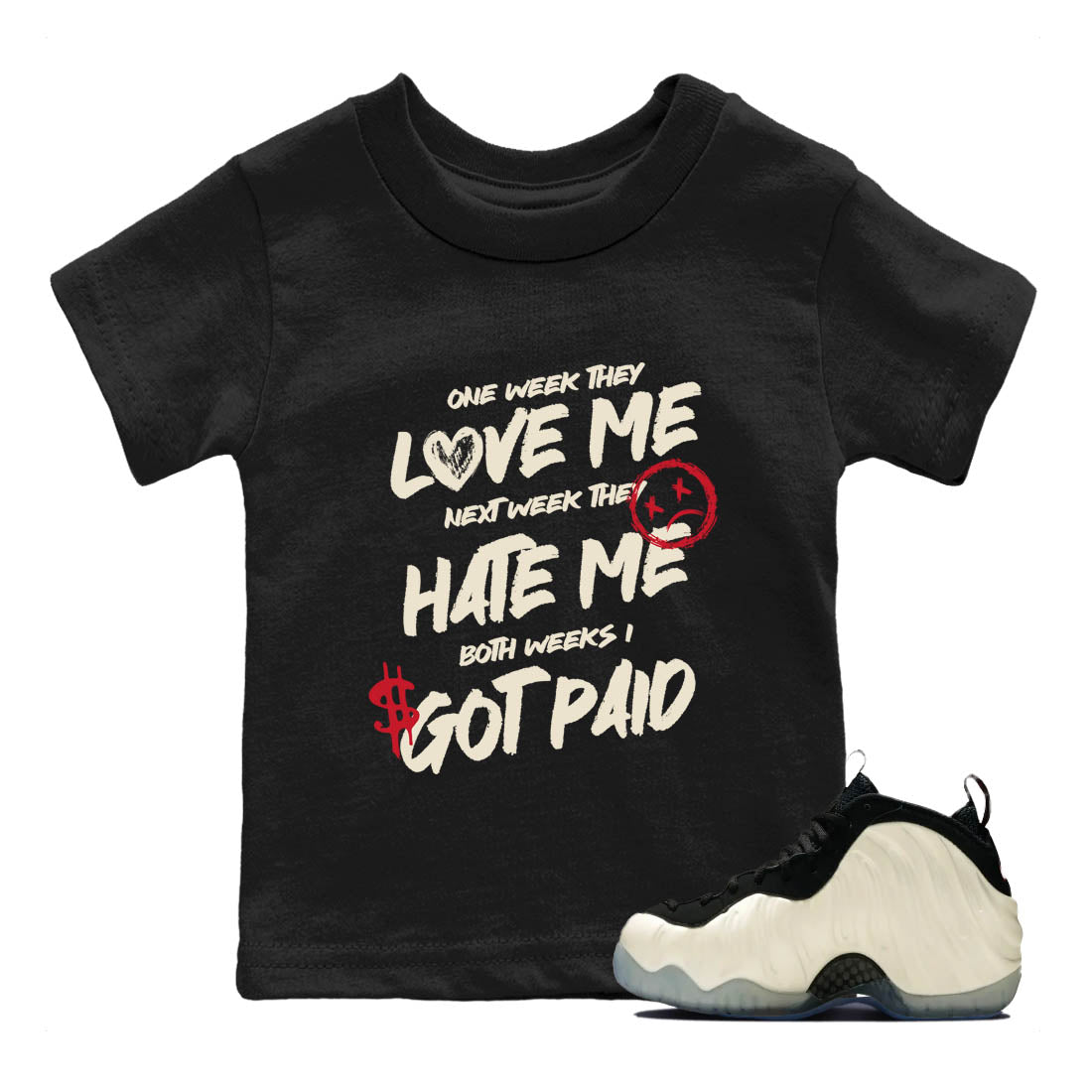 Sneaker Threads  Sneaker Tees To Match Air Foamposite One Pearl  I Got Paid Youth Graphic Tee Black 1. Perfect for Jordan releases 2025 colorways.
