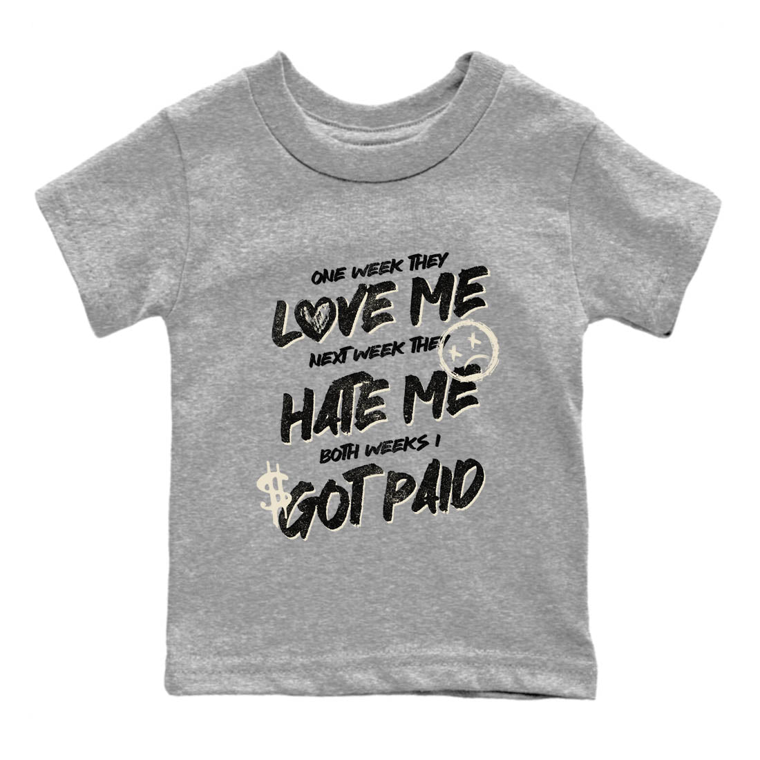 Sneaker Threads  Sneaker Tees To Match Air Foamposite One Pearl  I Got Paid Youth Graphic Tee Heather Grey 2. Perfect for Jordan releases 2025 colorways.