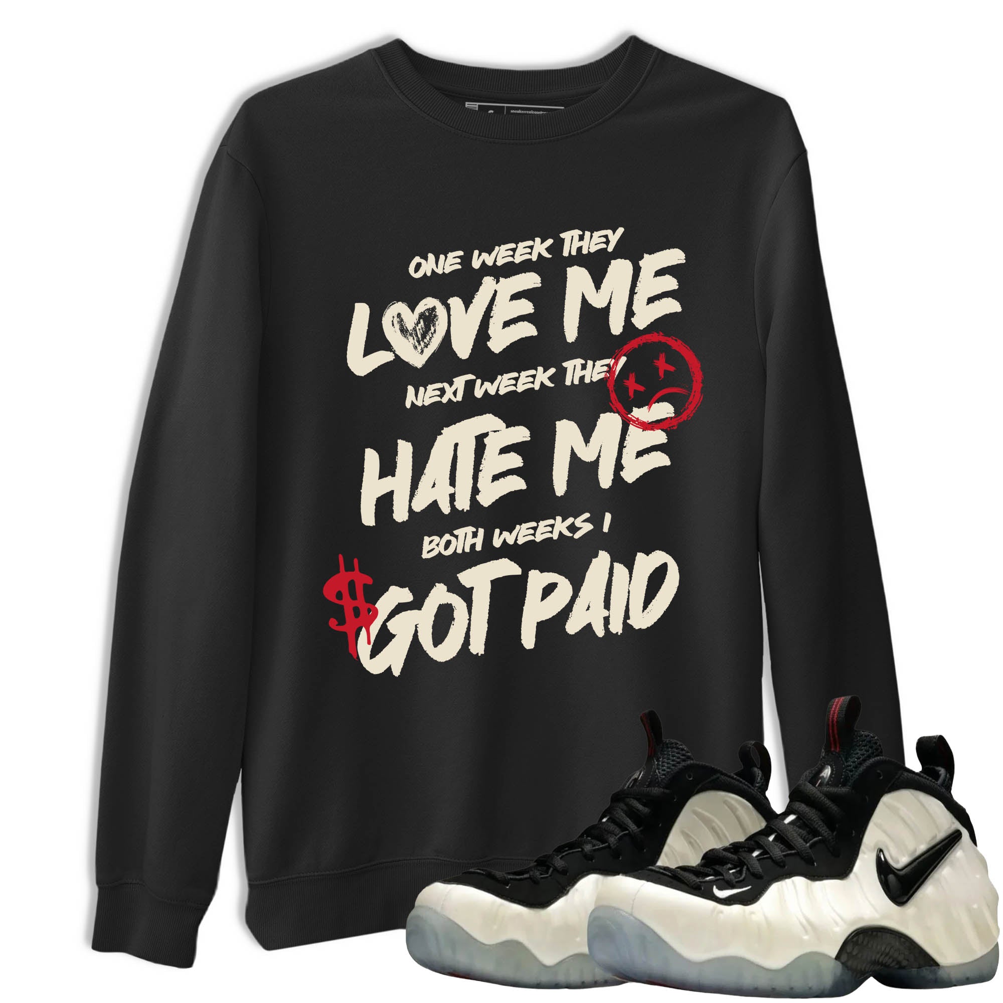 Sneaker Threads  Sneaker Tees To Match Air Foamposite One Pearl  I Got Paid Graphic Tee Black 1. Perfect for Jordan releases 2025 colorways.