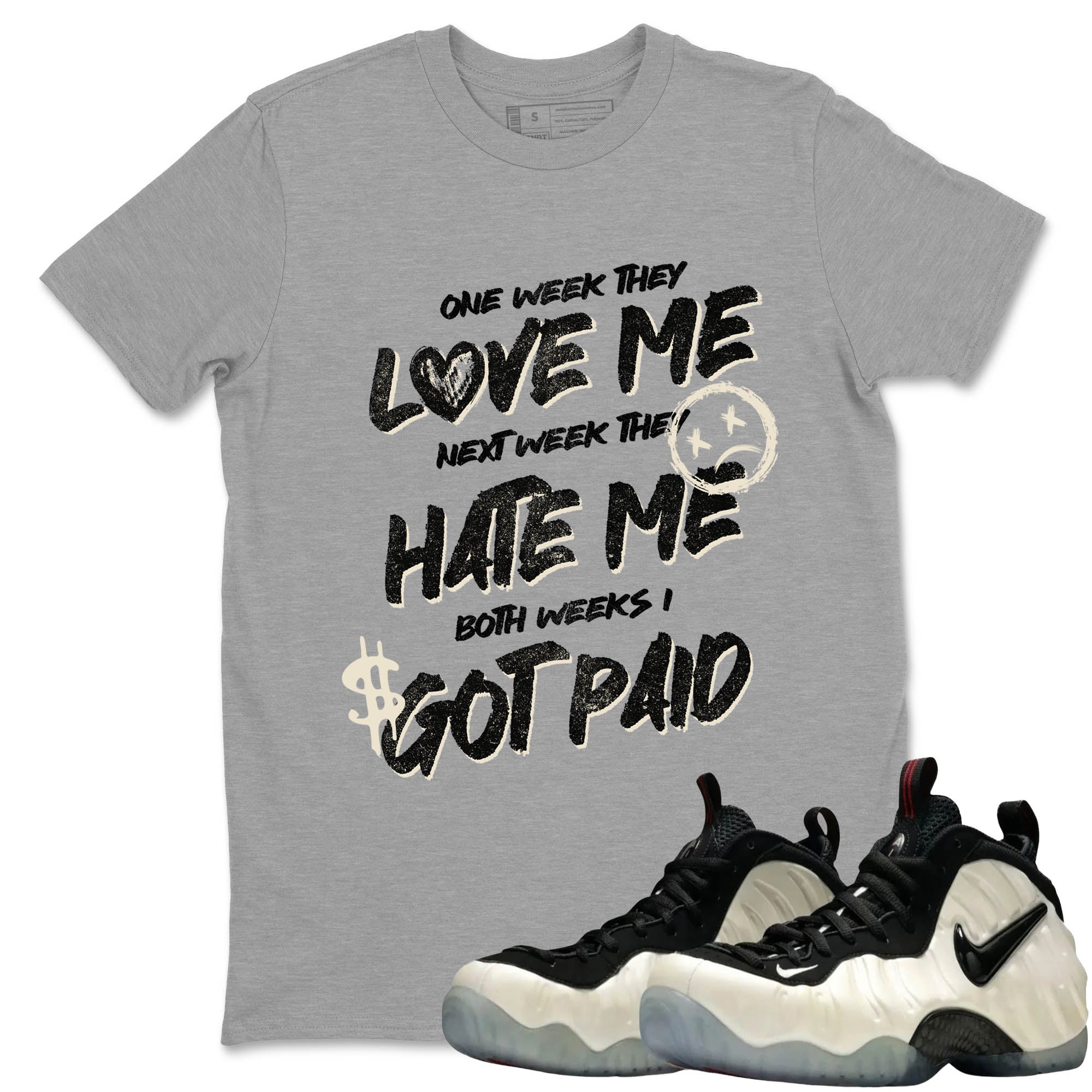 Sneaker Threads  Sneaker Tees To Match Air Foamposite One Pearl  I Got Paid Graphic Tee Heather Grey 1. Perfect for Jordan releases 2025 colorways.
