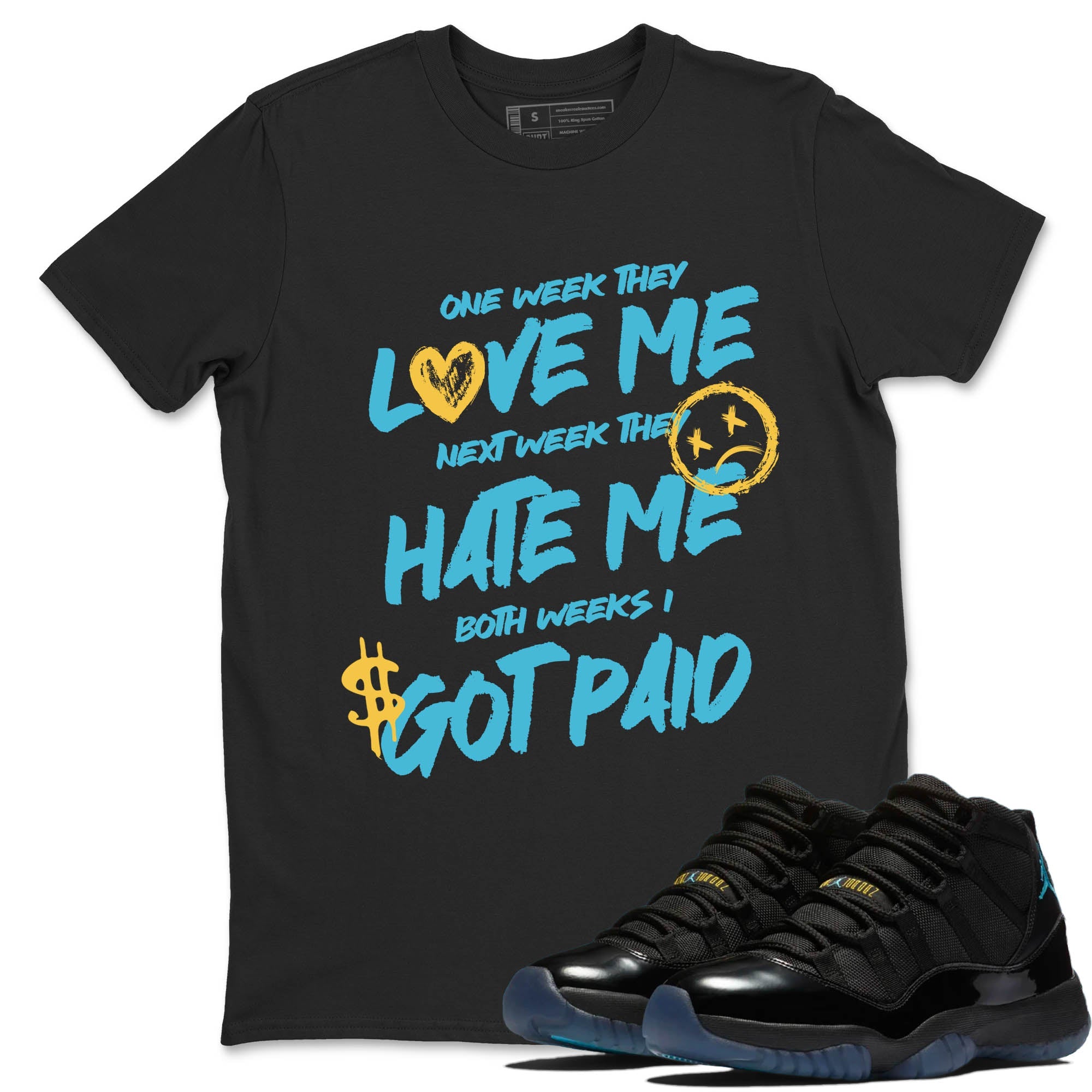 Sneaker Threads  Sneaker Tees To Match Air Jordan 11 Retro Gamma  I Got Paid Graphic Tee Black 1. Perfect for Jordan releases 2025 colorways.