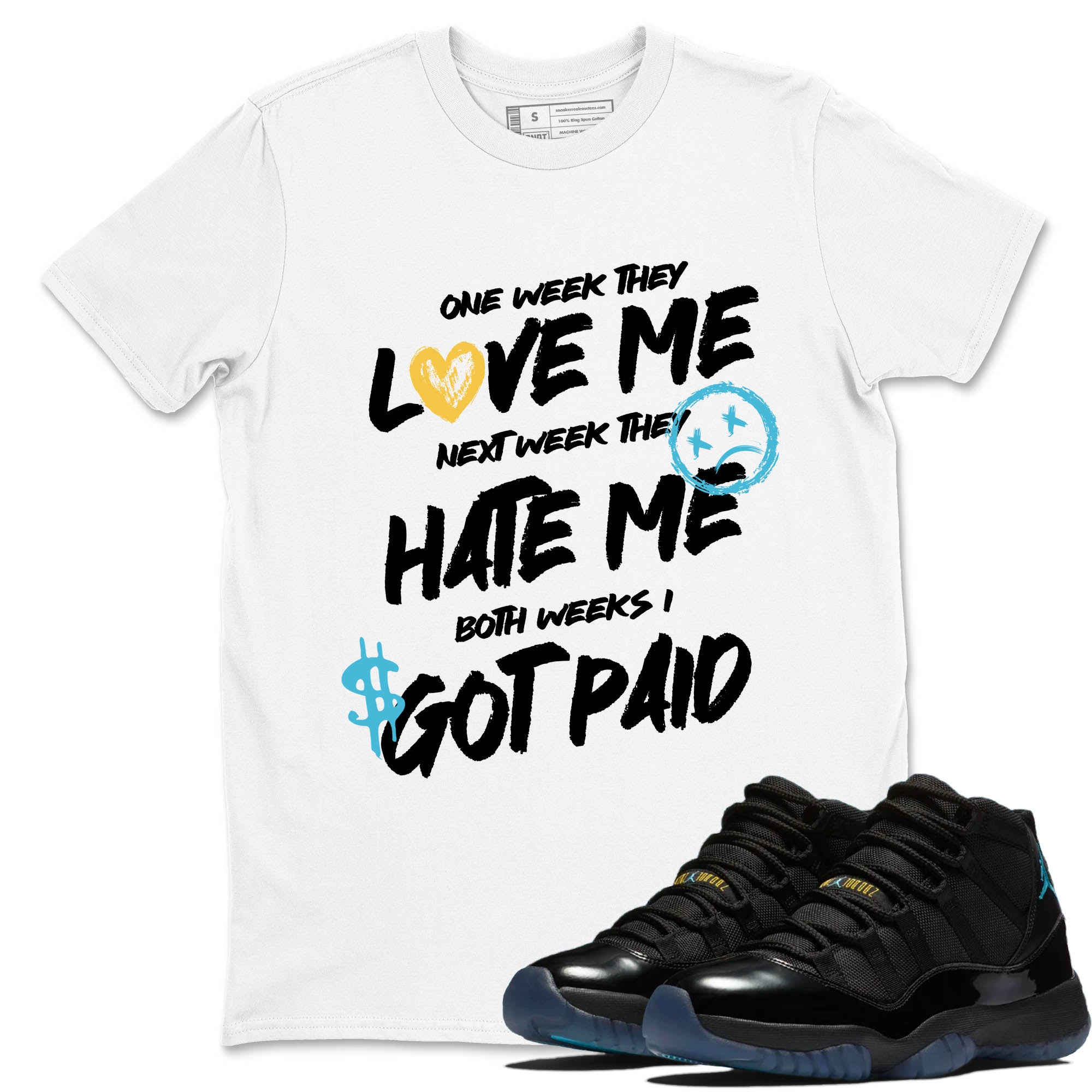 Sneaker Threads  Sneaker Tees To Match Air Jordan 11 Retro Gamma  I Got Paid Graphic Tee White 1. Perfect for Jordan releases 2025 colorways.