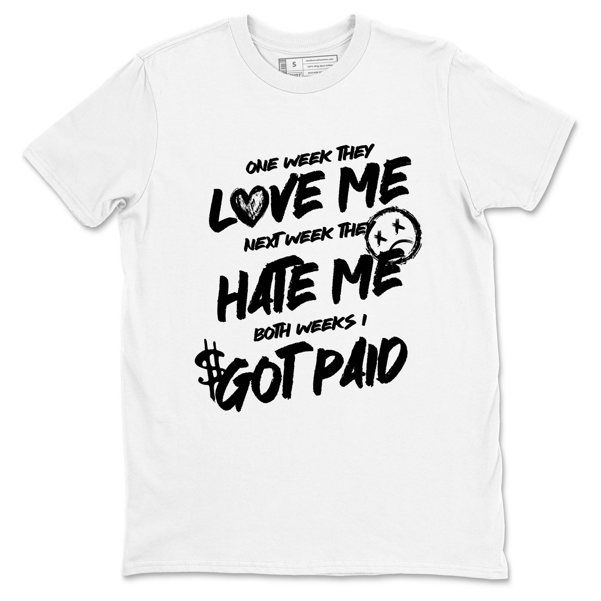 Sneaker Threads  Sneaker Tees To Match Air Jordan 4 Black Cat  I Got Paid Graphic Tee White 2. Perfect for Jordan releases 2025 colorways.