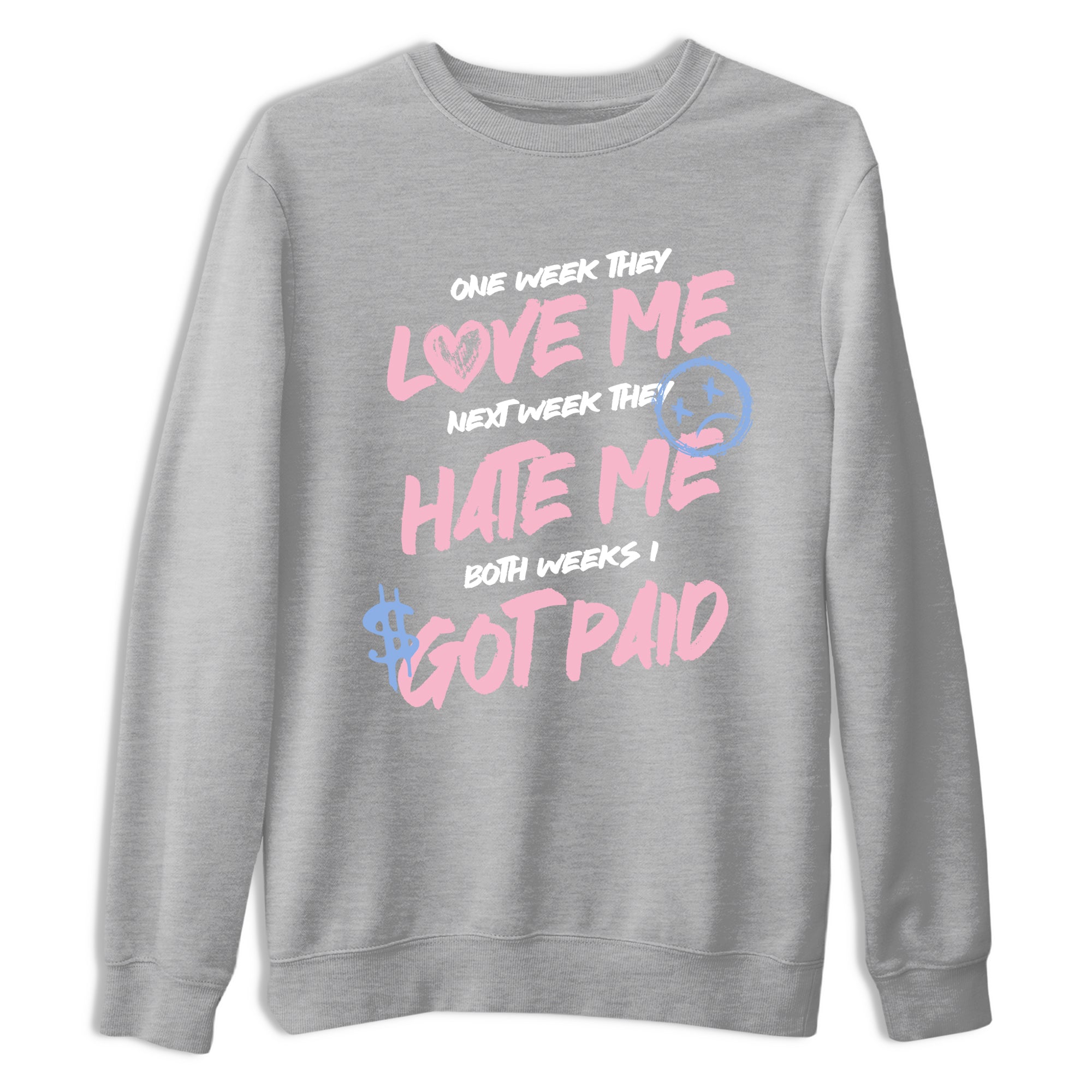 Sneaker match tees  Sneaker Tees To Match Air Jordan 5 Medium Soft Pink Shoes  I Got Paid Tee Heather Grey 2