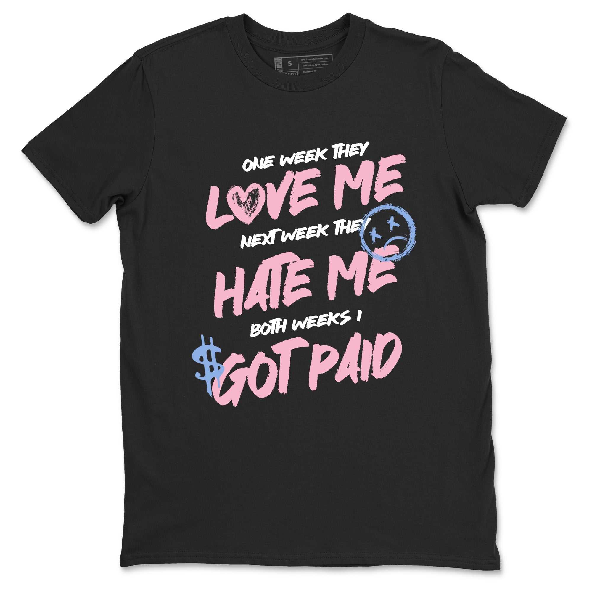 Sneaker match tees  Sneaker Tees To Match Air Jordan 5 Medium Soft Pink Shoes  I Got Paid Tee Black 2