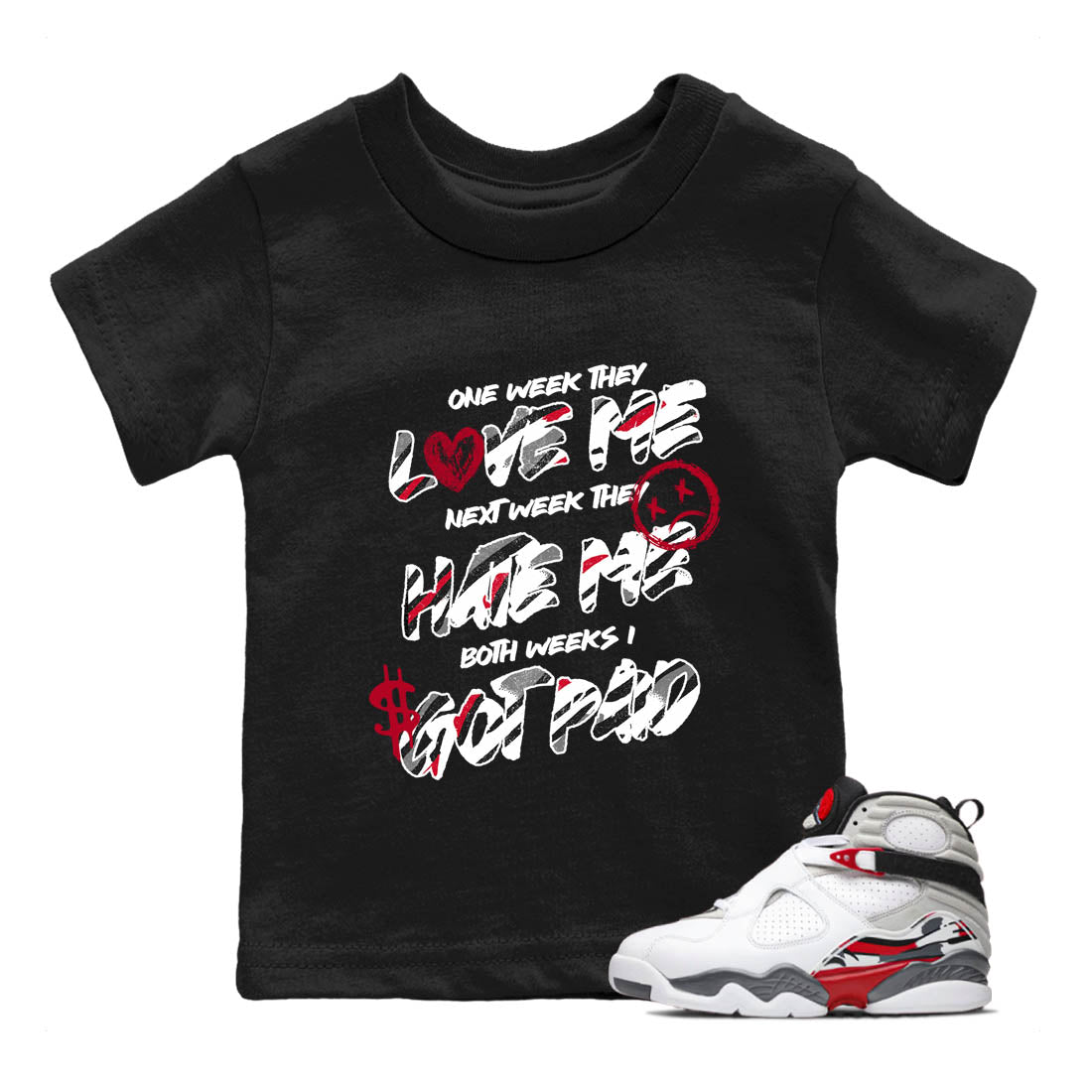 Sneaker Threads  Sneaker Tees To Match Air Jordan 8 Bunny  I Got Paid Youth Graphic Tee Black 1. Perfect for Jordan releases 2025 colorways.