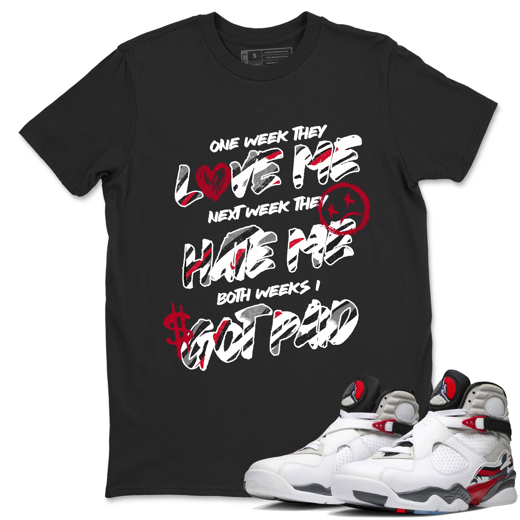 Sneaker Threads  Sneaker Tees To Match Air Jordan 8 Bunny  I Got Paid Graphic Tee Black 1. Perfect for Jordan releases 2025 colorways.