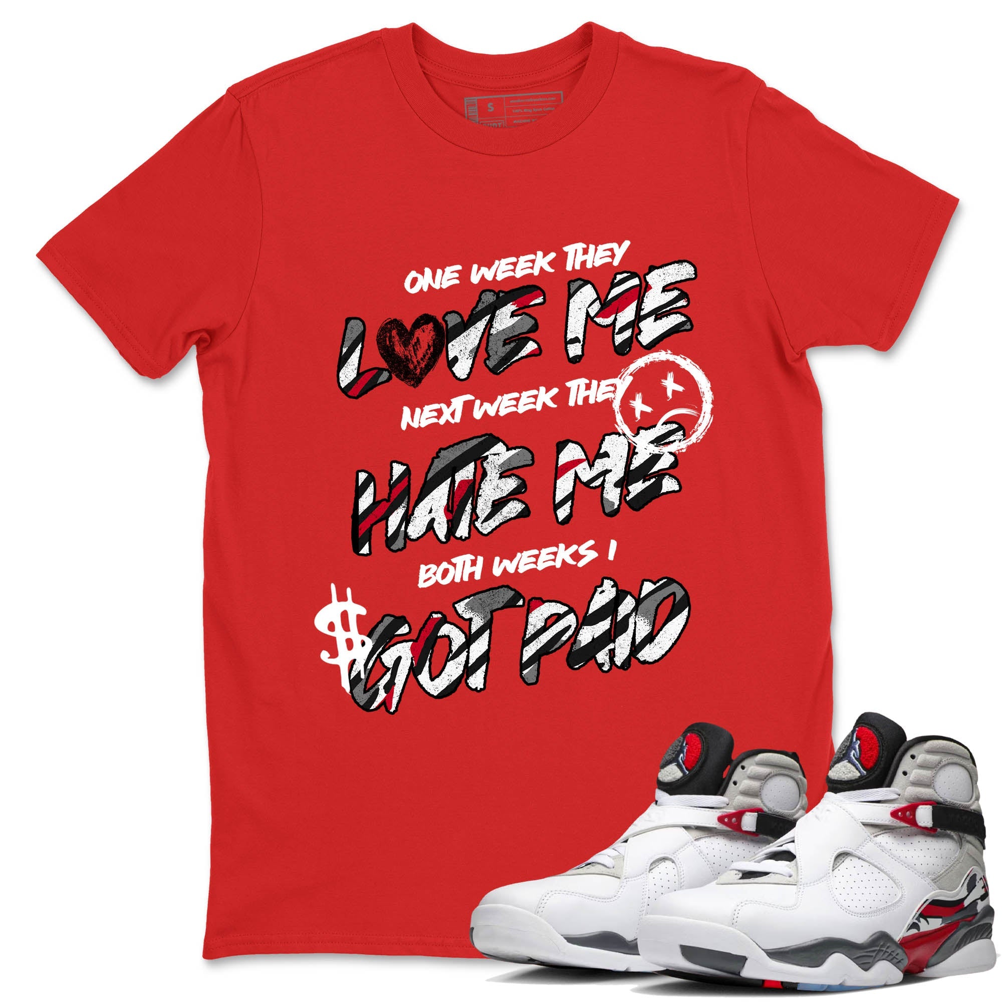 Sneaker Threads  Sneaker Tees To Match Air Jordan 8 Bunny  I Got Paid Graphic Tee Red 1. Perfect for Jordan releases 2025 colorways.