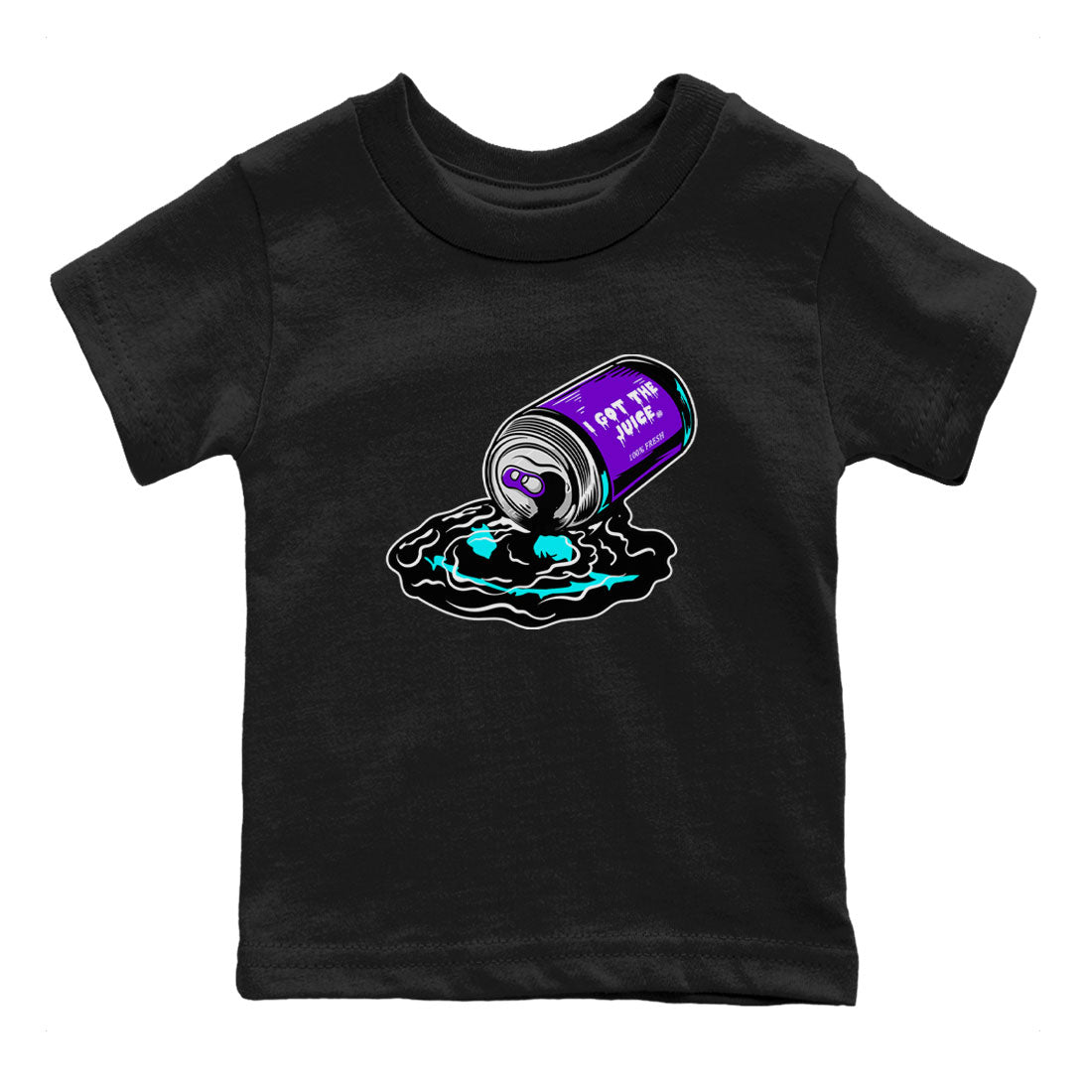 Air Jordan 6 Aqua shirt to match jordans I Got The Juice sneaker tees Jordan 6 Retro Aqua Drip Gear Zone Baby Toddler Black 2 T-Shirt