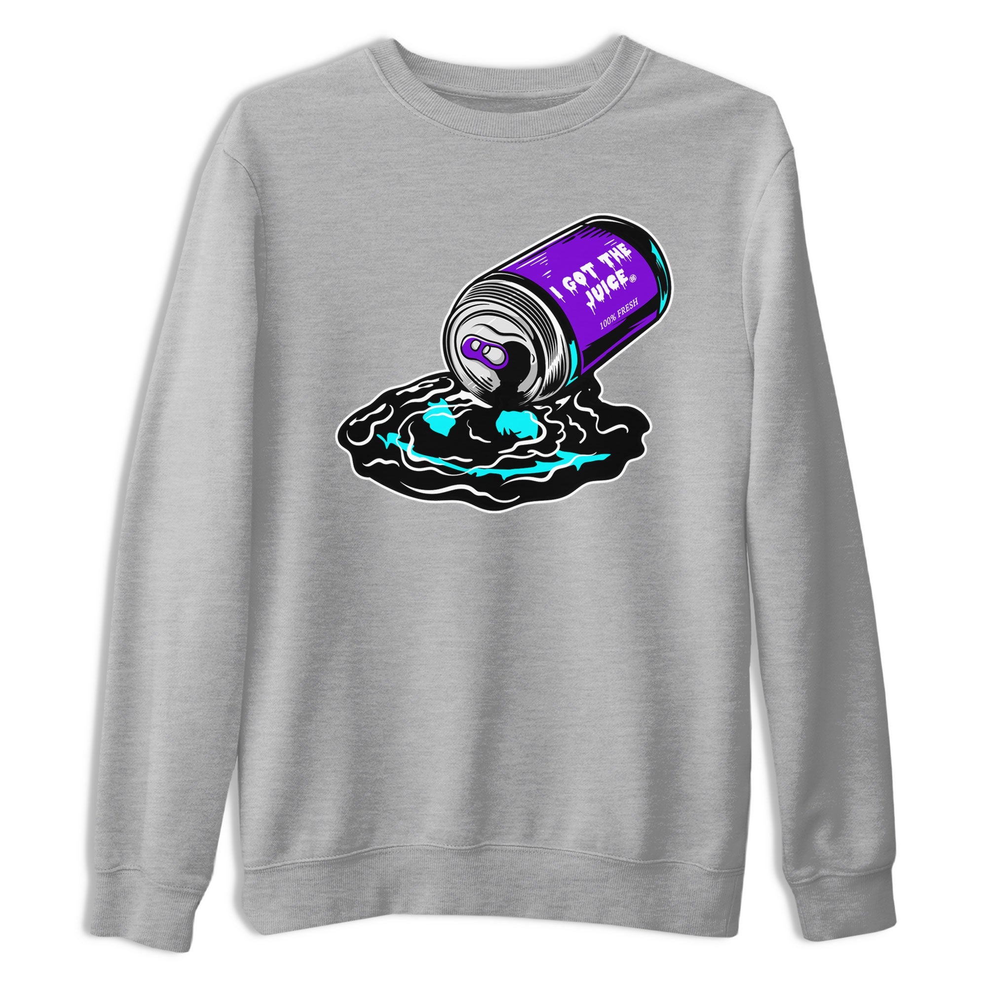 Air Jordan 6 Aqua shirt to match jordans I Got The Juice sneaker tees Jordan 6 Retro Aqua Drip Gear Zone Streetwear Casual Fit Heather Grey 2 T-Shirt