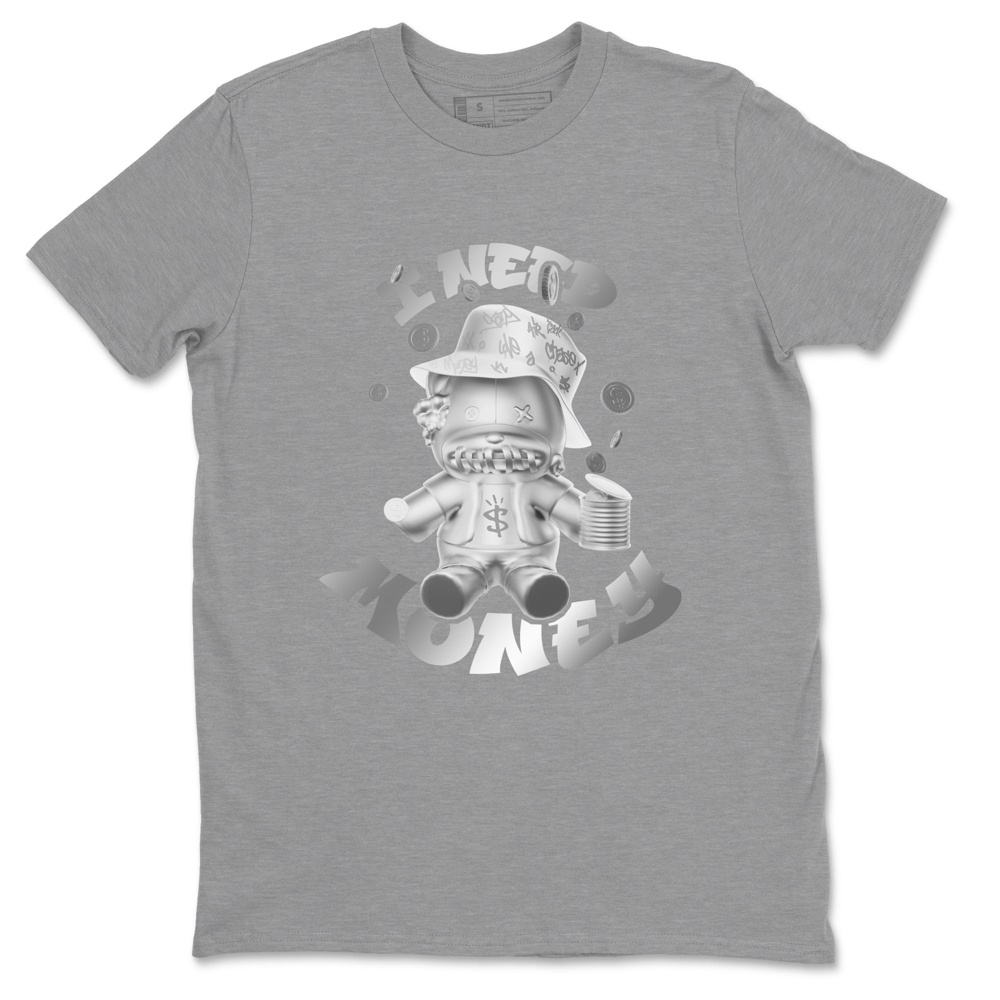 Air Jordan 1 Gift Giving shirt to match jordans I Need Money sneaker tees  Metal tees AJ1 Gift Giving Drip Gear Zone Unisex Heather Grey 2 T-Shirt