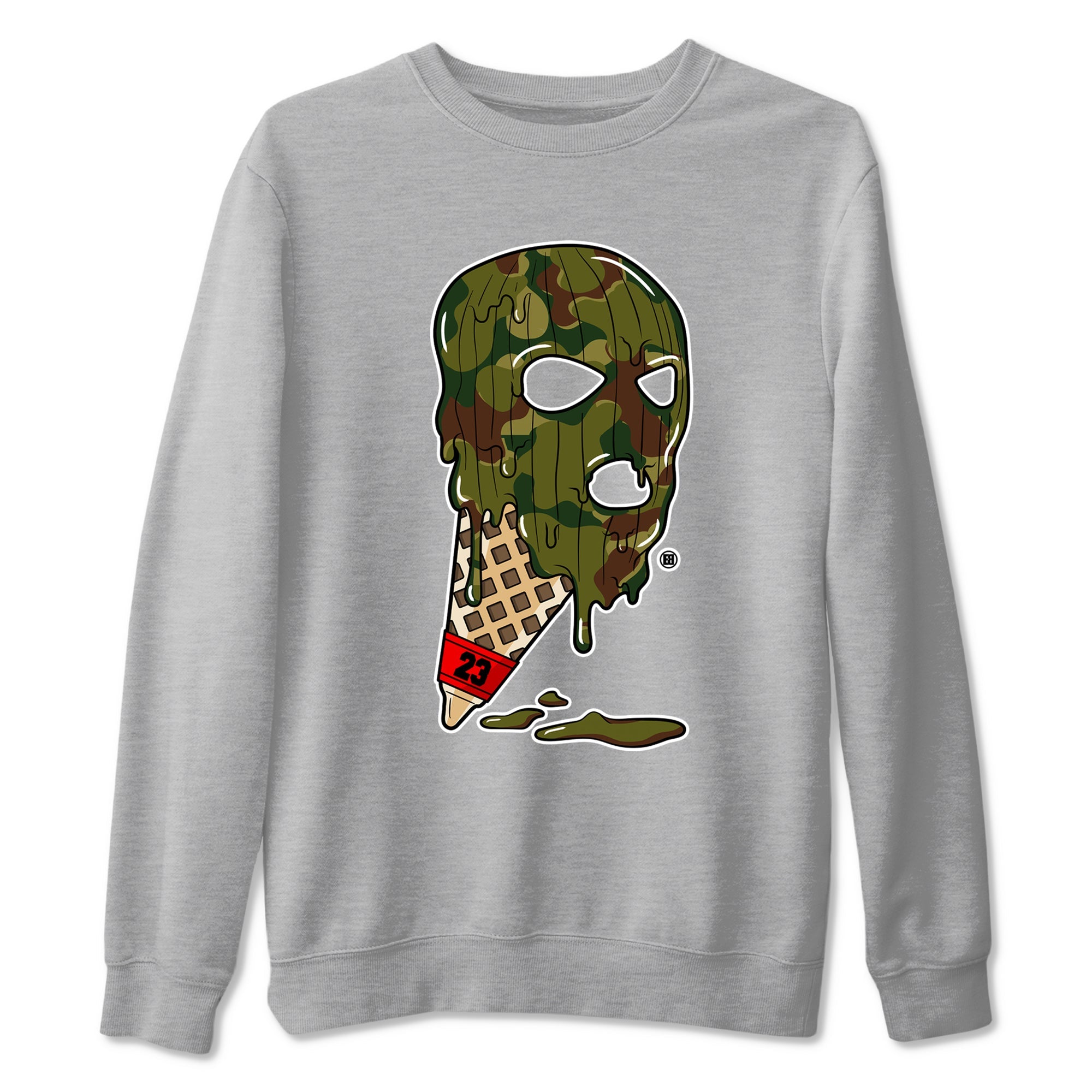 Air Max 90 Reverse Camo shirts to match jordans Ice Cream Mask sneaker match tees Air Max 90 Reverse Duck Camo match shoes to clothes Drip Gear Zone unisex cotton Heather Grey 2 shirts