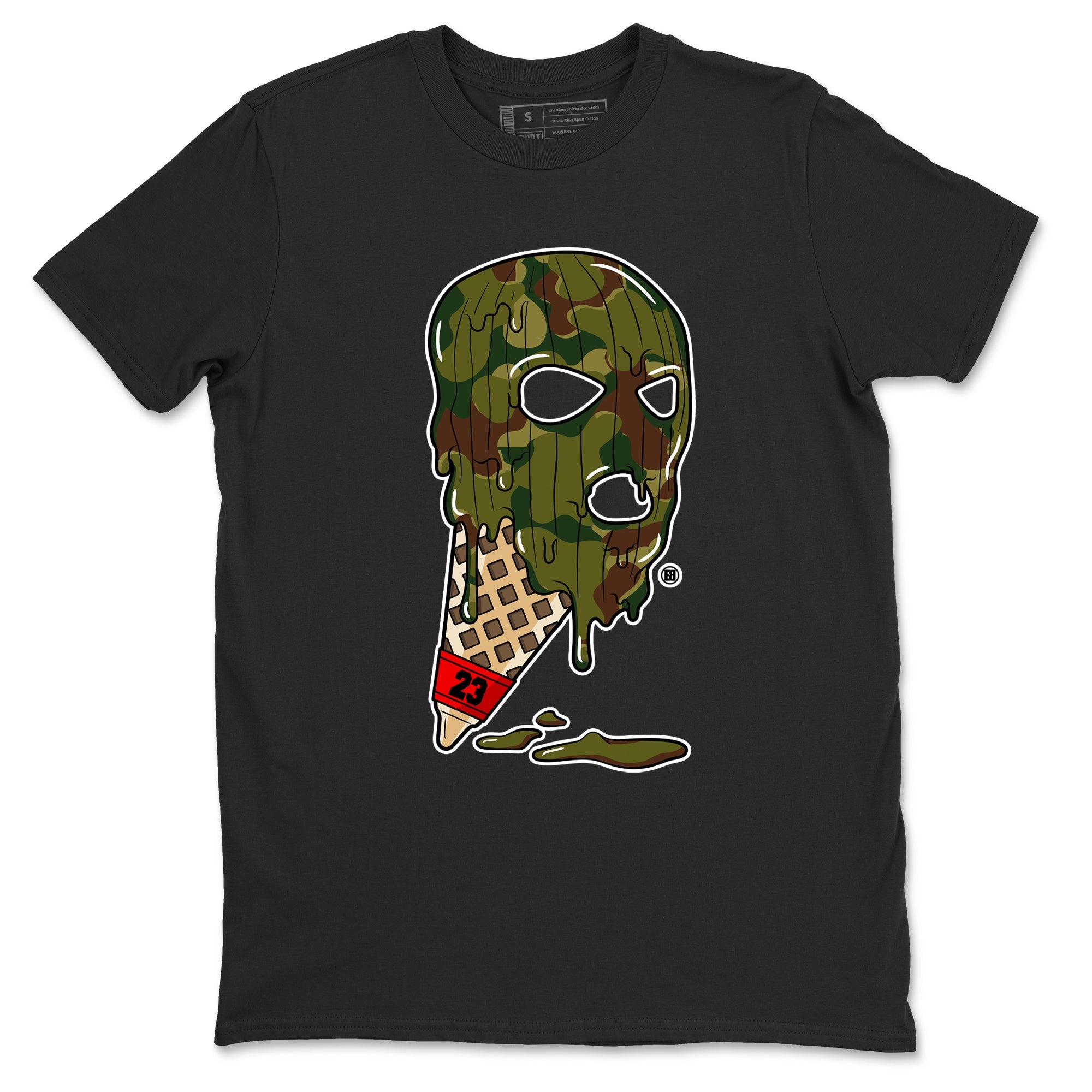 Air Max 90 Reverse Camo shirts to match jordans Ice Cream Mask sneaker match tees Air Max 90 Reverse Duck Camo match shoes to clothes Drip Gear Zone unisex cotton Black 2 shirts