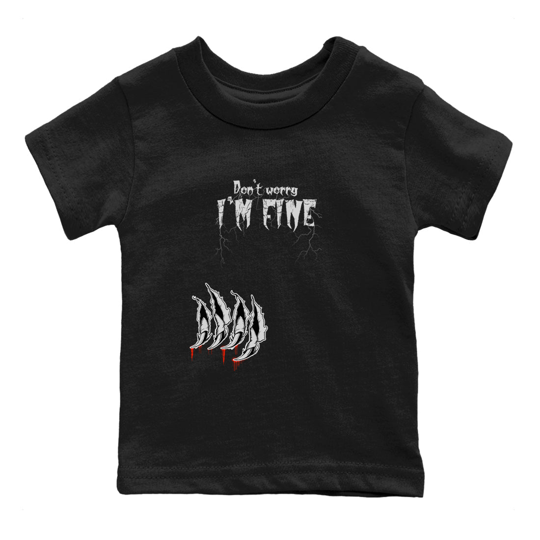 Foams One Jin shirts to match jordans I'm Fine sneaker match tees Air Foamposite One Jin match shoes to clothes Drip Gear Zone Youth Baby Black 2 tee