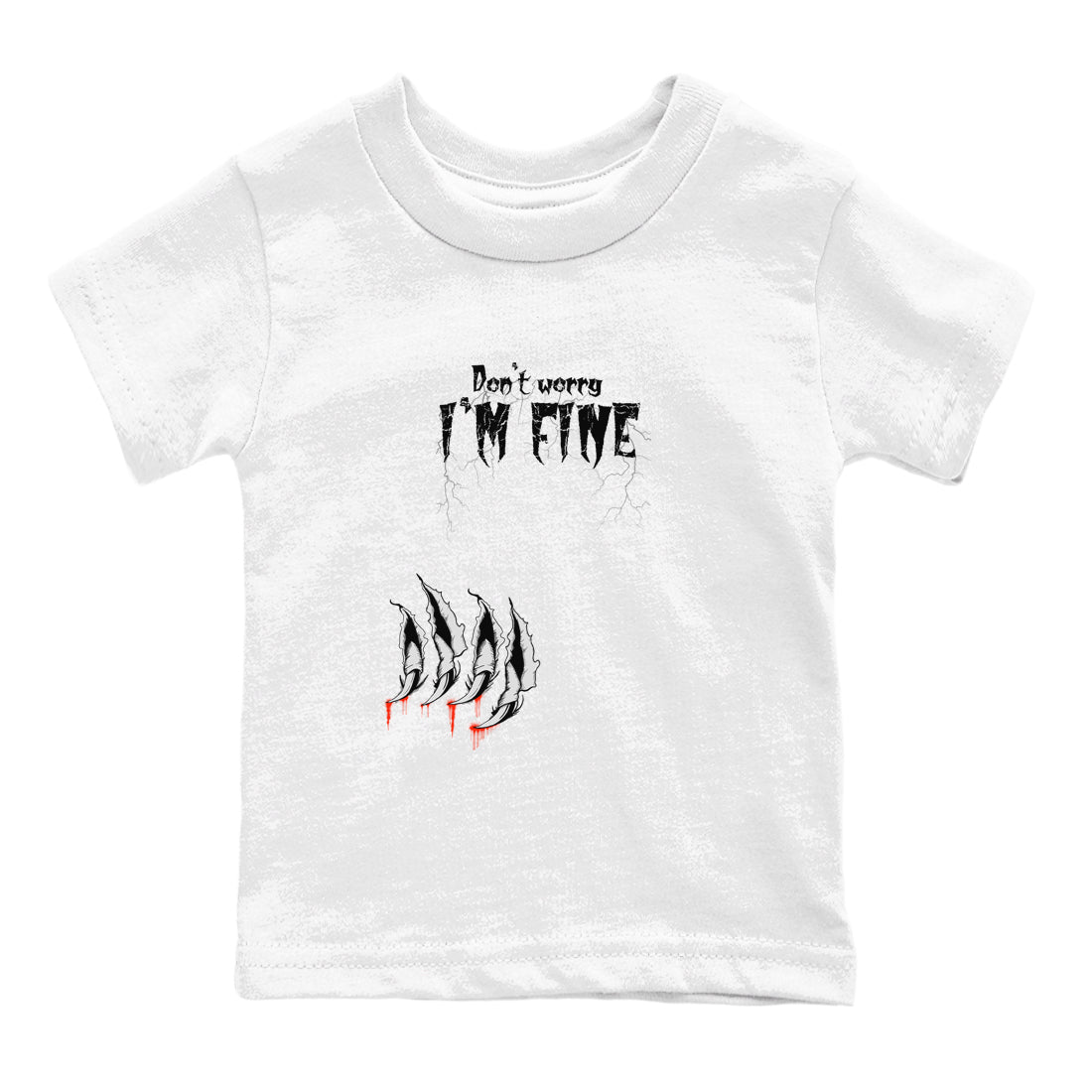 Foams One Jin shirts to match jordans I'm Fine sneaker match tees Air Foamposite One Jin match shoes to clothes Drip Gear Zone Youth Baby White 2 tee