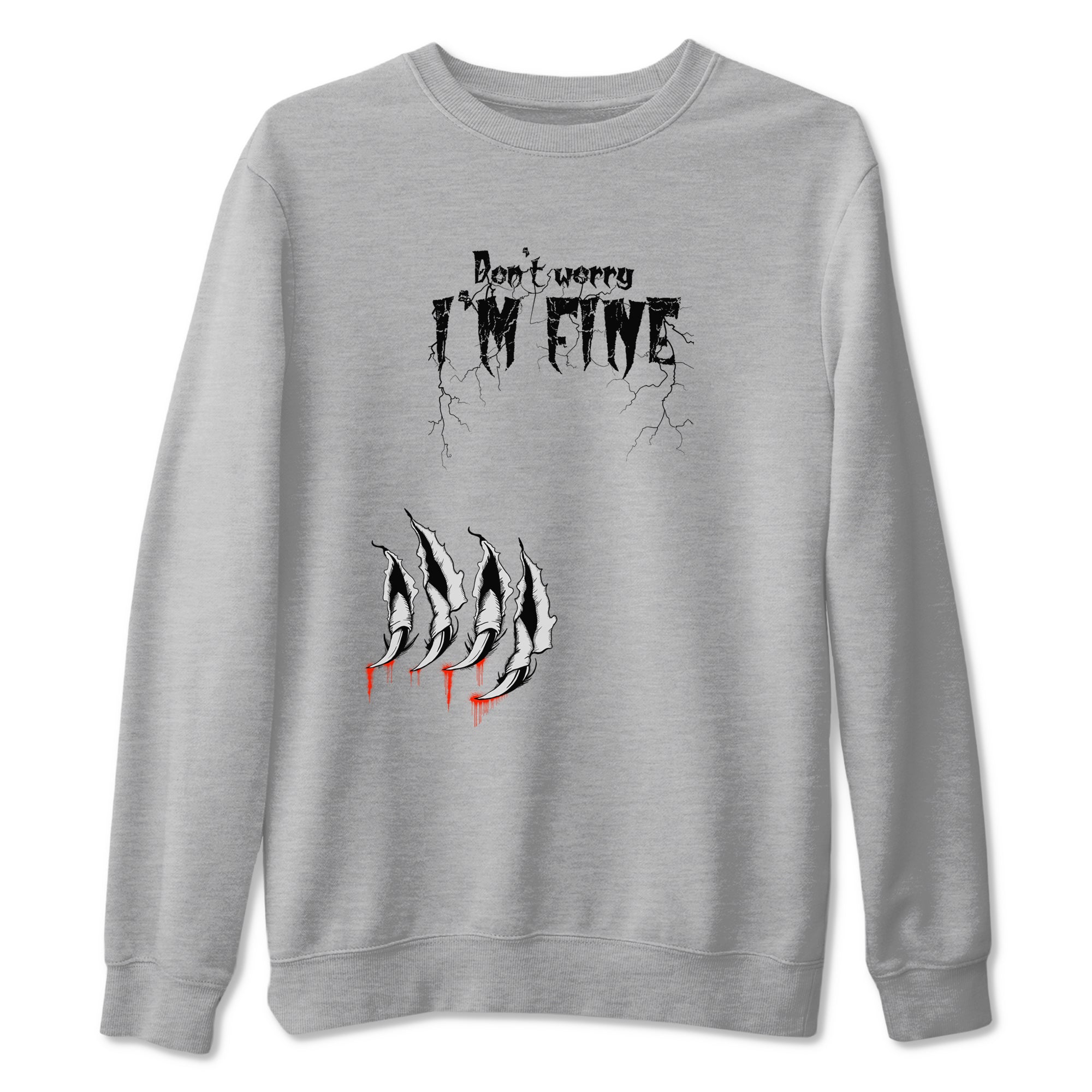 Foams One Jin shirts to match jordans I'm Fine sneaker match tees Air Foamposite One Jin match shoes to clothes Drip Gear Zone unisex cotton Heather Grey 2 shirts
