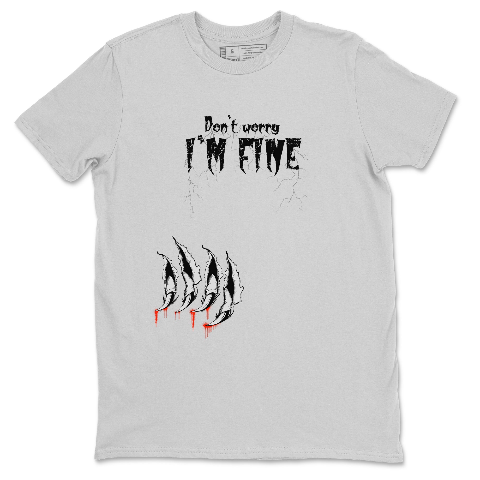 Foams One Jin shirts to match jordans I'm Fine sneaker match tees Air Foamposite One Jin match shoes to clothes Drip Gear Zone unisex cotton Silver 2 shirts