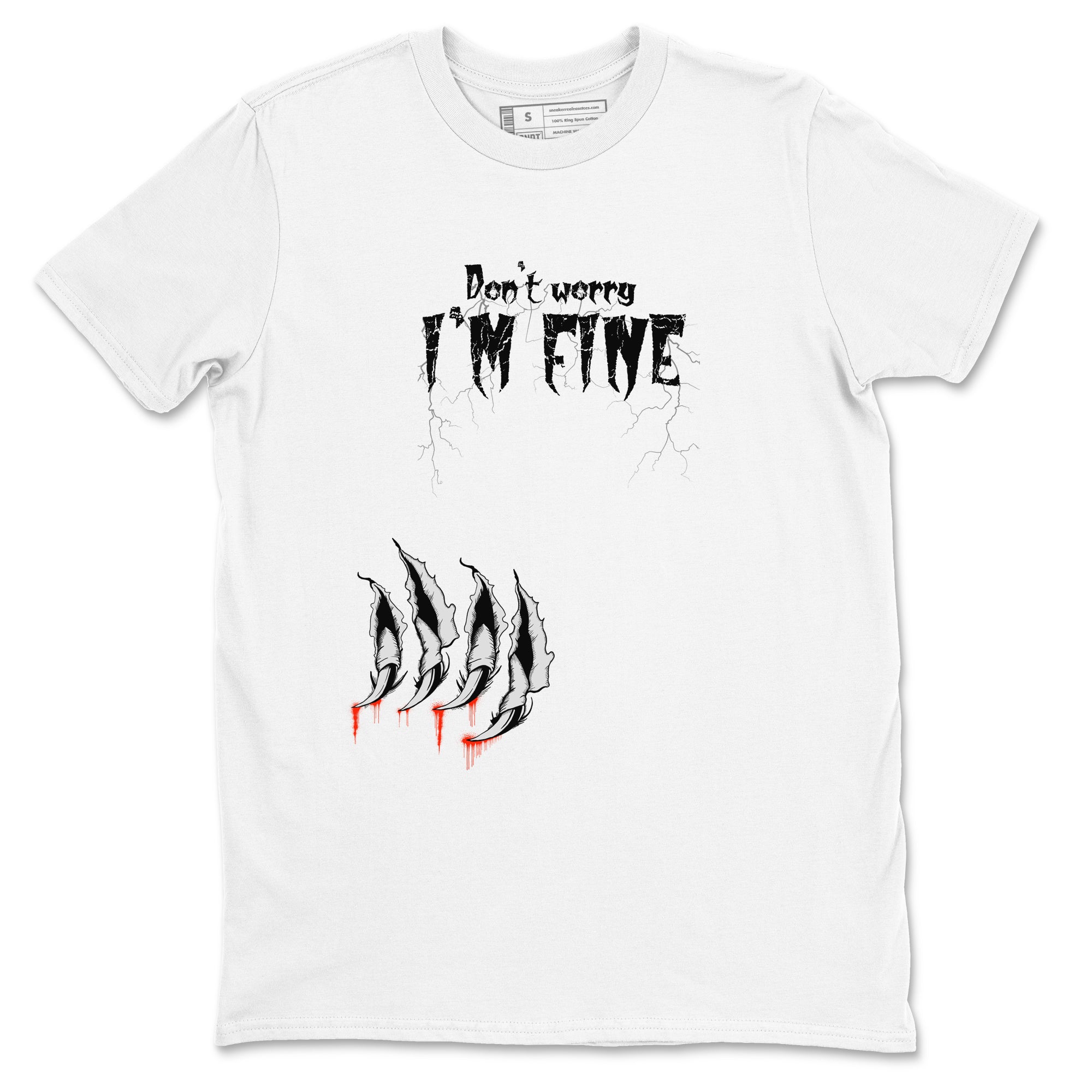 Foams One Jin shirts to match jordans I'm Fine sneaker match tees Air Foamposite One Jin match shoes to clothes Drip Gear Zone unisex cotton White 2 shirts
