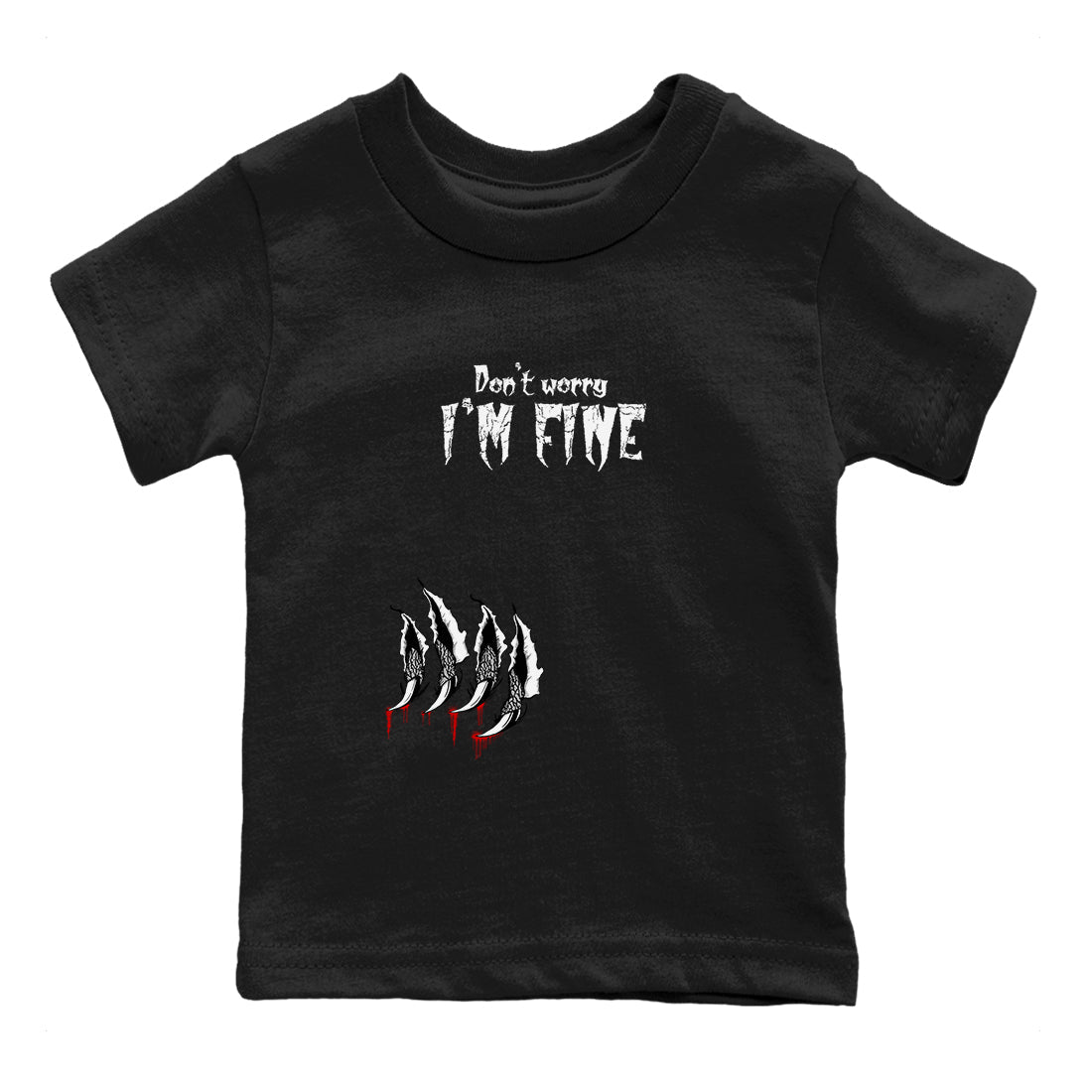 3s Cement Grey shirts to match jordans I'm Fine sneaker match tees Air Jordan 3 Cement Grey Drip Gear Zone Youth Baby Black 2 crew neck shirts