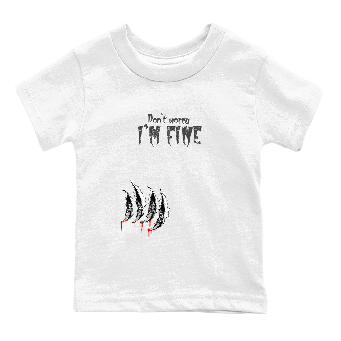 3s Cement Grey shirts to match jordans I'm Fine sneaker match tees Air Jordan 3 Cement Grey Drip Gear Zone Youth Baby White 2 crew neck shirts