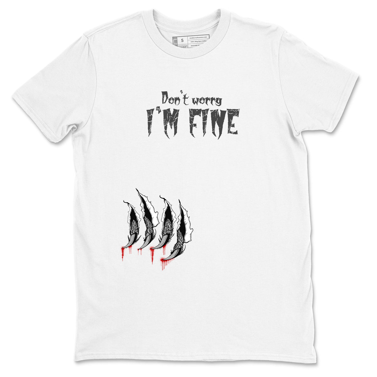 3s Cement Grey shirts to match jordans I'm Fine sneaker match tees Air Jordan 3 Cement Grey Drip Gear Zone unisex cotton White 2 crew neck shirts