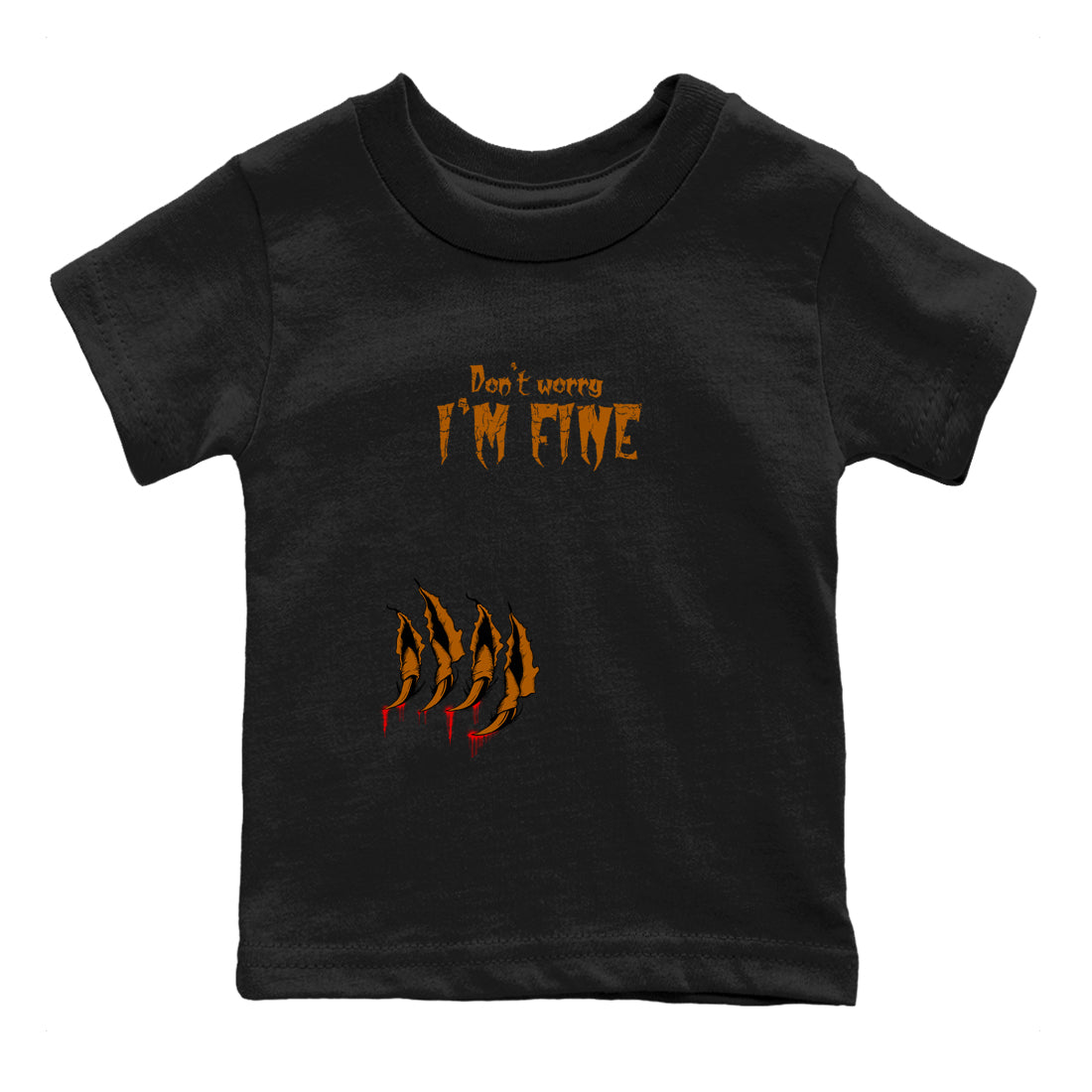 5s Archaeo Brown shirts to match jordans I'm Fine sneaker match tees Air Jordan 5 Archaeo Brown match shoes to clothes Drip Gear Zone Youth Baby Black 2 tee