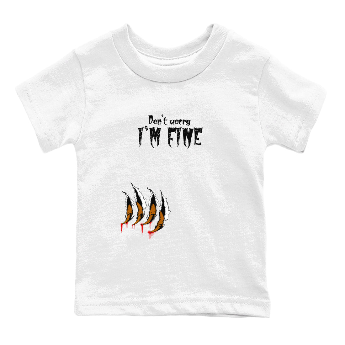 5s Archaeo Brown shirts to match jordans I'm Fine sneaker match tees Air Jordan 5 Archaeo Brown match shoes to clothes Drip Gear Zone Youth Baby White 2 tee