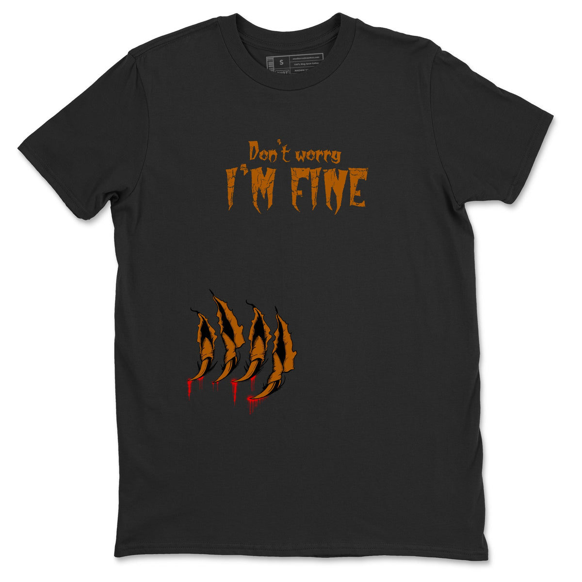 5s Archaeo Brown shirts to match jordans I'm Fine sneaker match tees Air Jordan 5 Archaeo Brown match shoes to clothes Drip Gear Zone unisex cotton Black 2 shirts