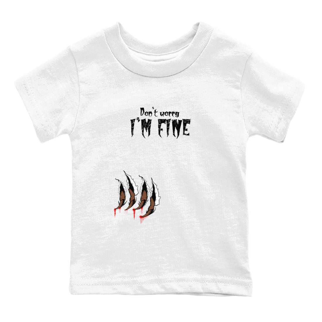 9s Olive shirts to match jordans I'm Fine sneaker match tees Air Jordan 9 Olive match shoes to clothes Drip Gear Zone Youth Baby White 2 tee