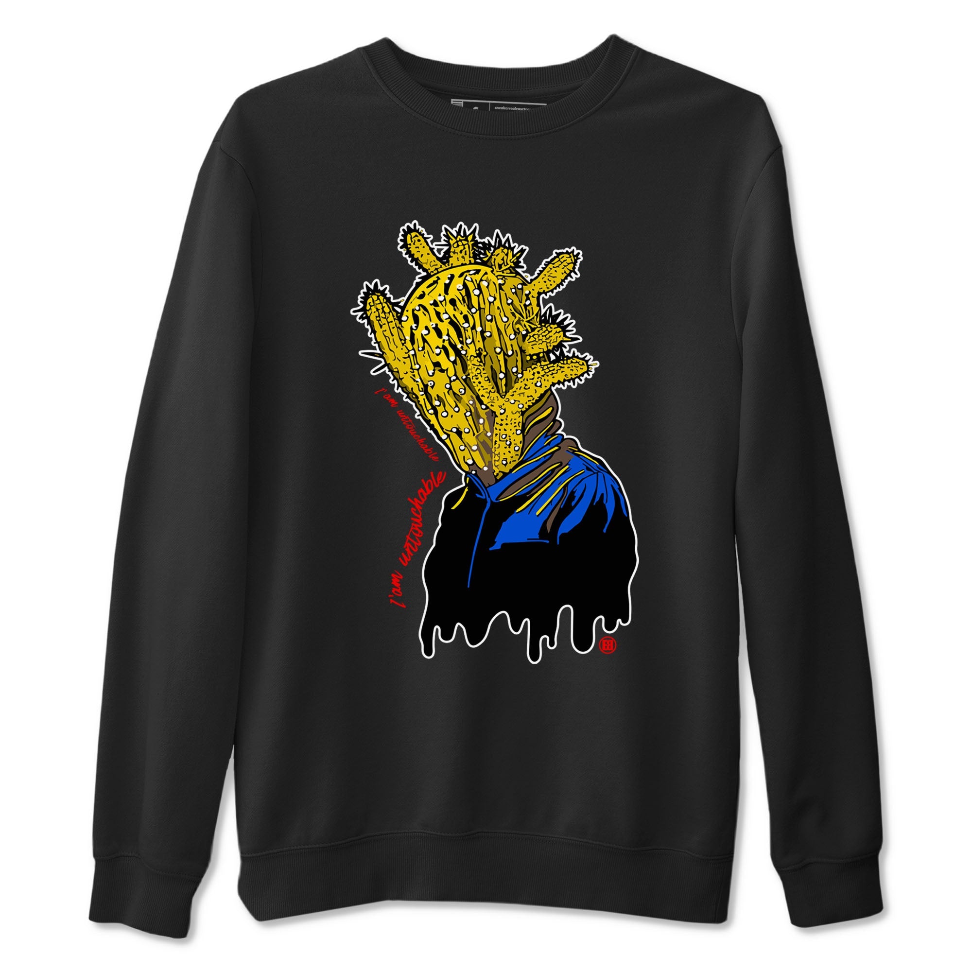 1s Travis Scott Canary shirt to match jordans I'm Untouchable sneaker tees Air Jordan 1 Travis Scott Canary Drip Gear Zone unisex cotton Black 2 crew neck shirt