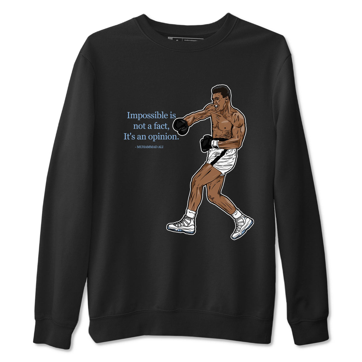 11s Columbia shirts to match jordans impossible is not a fact it's an opinion sneaker match tees Air Jordan 11 Columbia Drip Gear Zone streetwear brand Black 2 unisex cotton tee