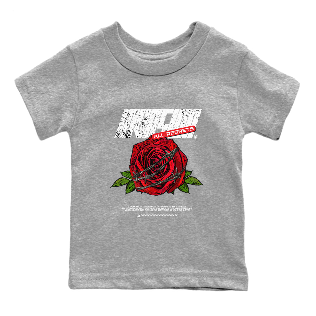 Air Jordan 1 High OG Black Toe Reimagined shirts to match jordans Invasions sneaker match tees 1s Black Toe Reimagined Sneaker Shirts Drip Gear Zone streetwear brand Baby and Youth Heather Grey 2 cotton tee