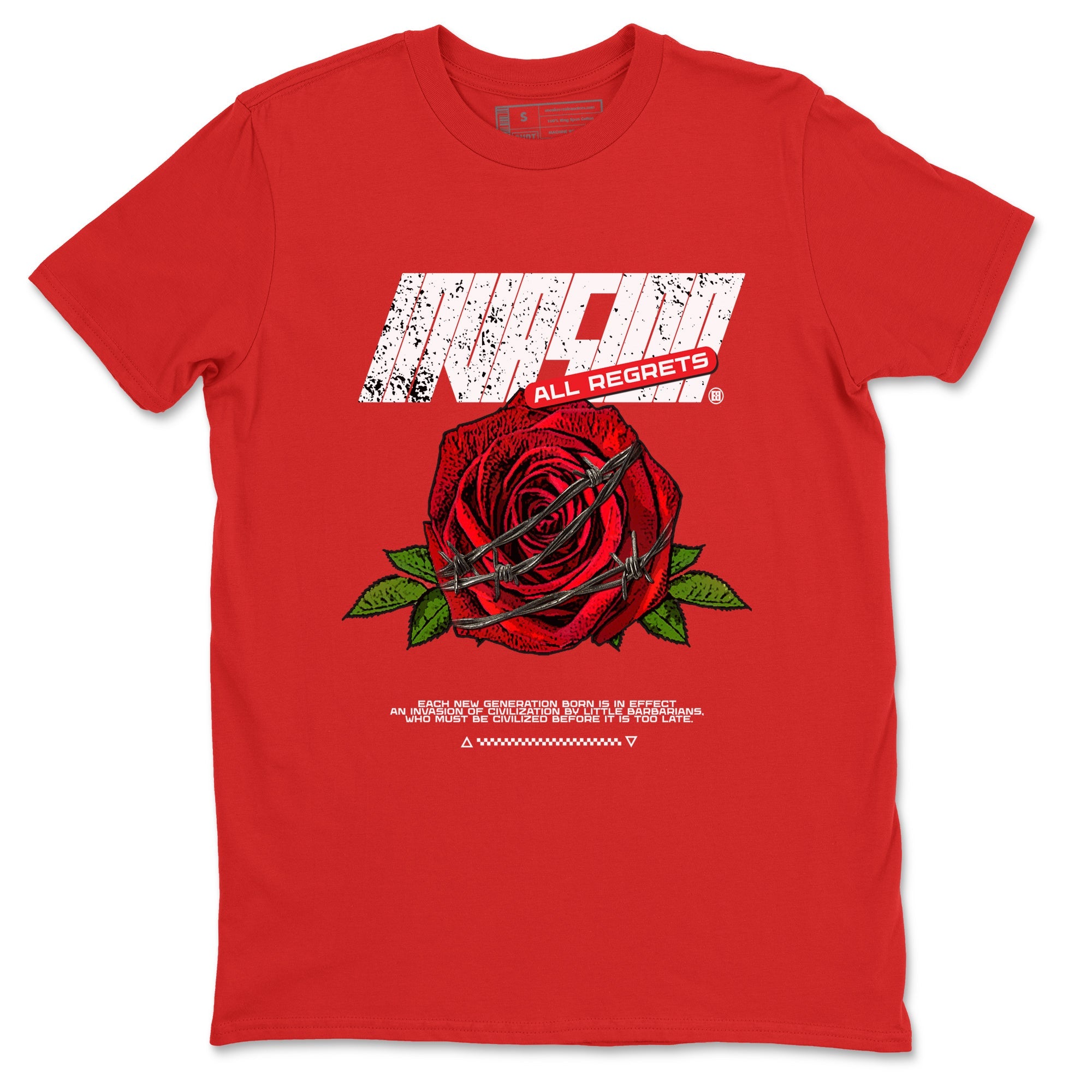 Air Jordan 1 High OG Black Toe Reimagined shirts to match jordans Invasions sneaker match tees 1s Black Toe Reimagined Sneaker Shirts Drip Gear Zone streetwear brand Red 2 unisex cotton tee