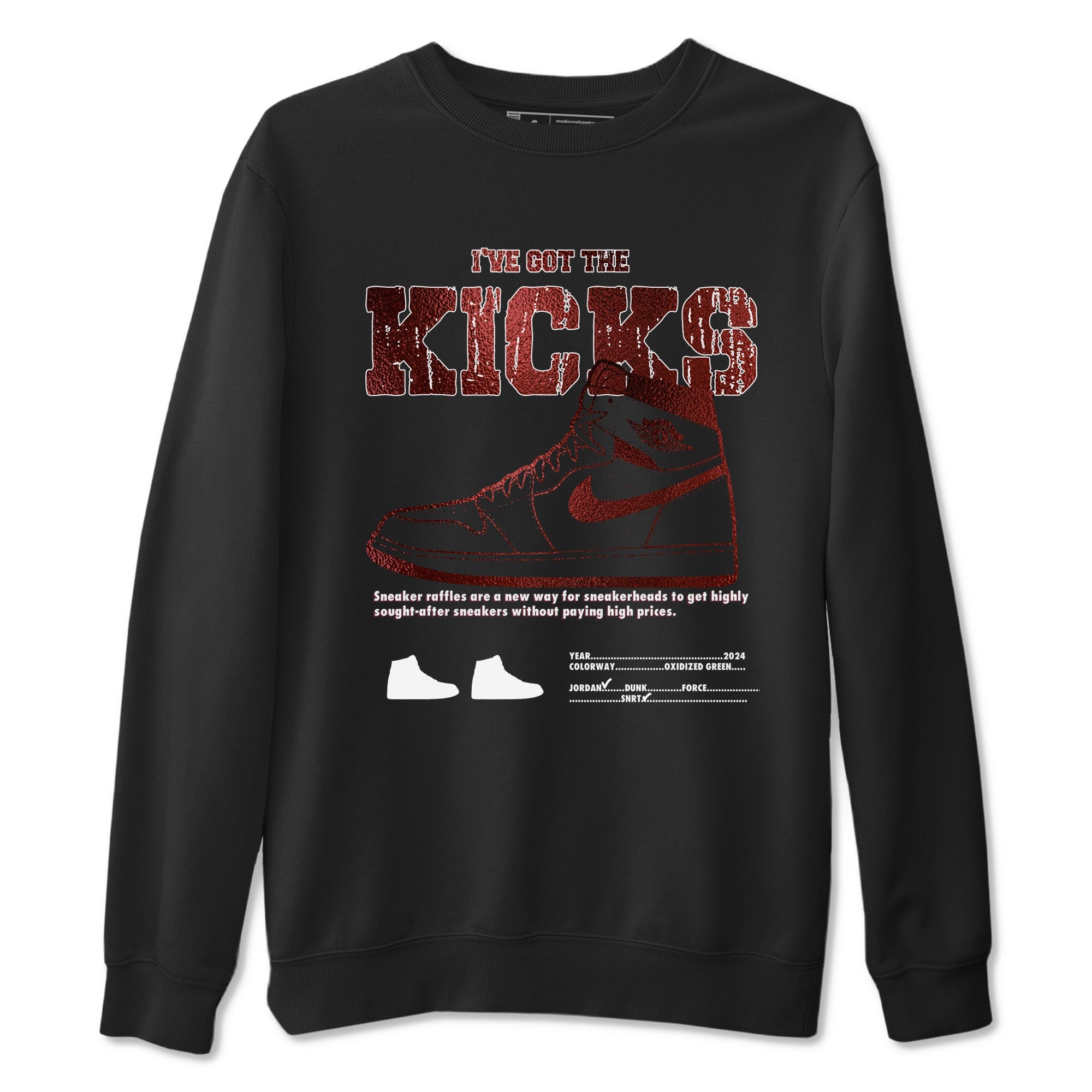 1s Metallic Burgundy shirts to match jordans I've Got The Kicks sneaker match tees Air Jordan 1 Metallic Burgundy Drip Gear Zone streetwear brand Black 2 unisex cotton tee
