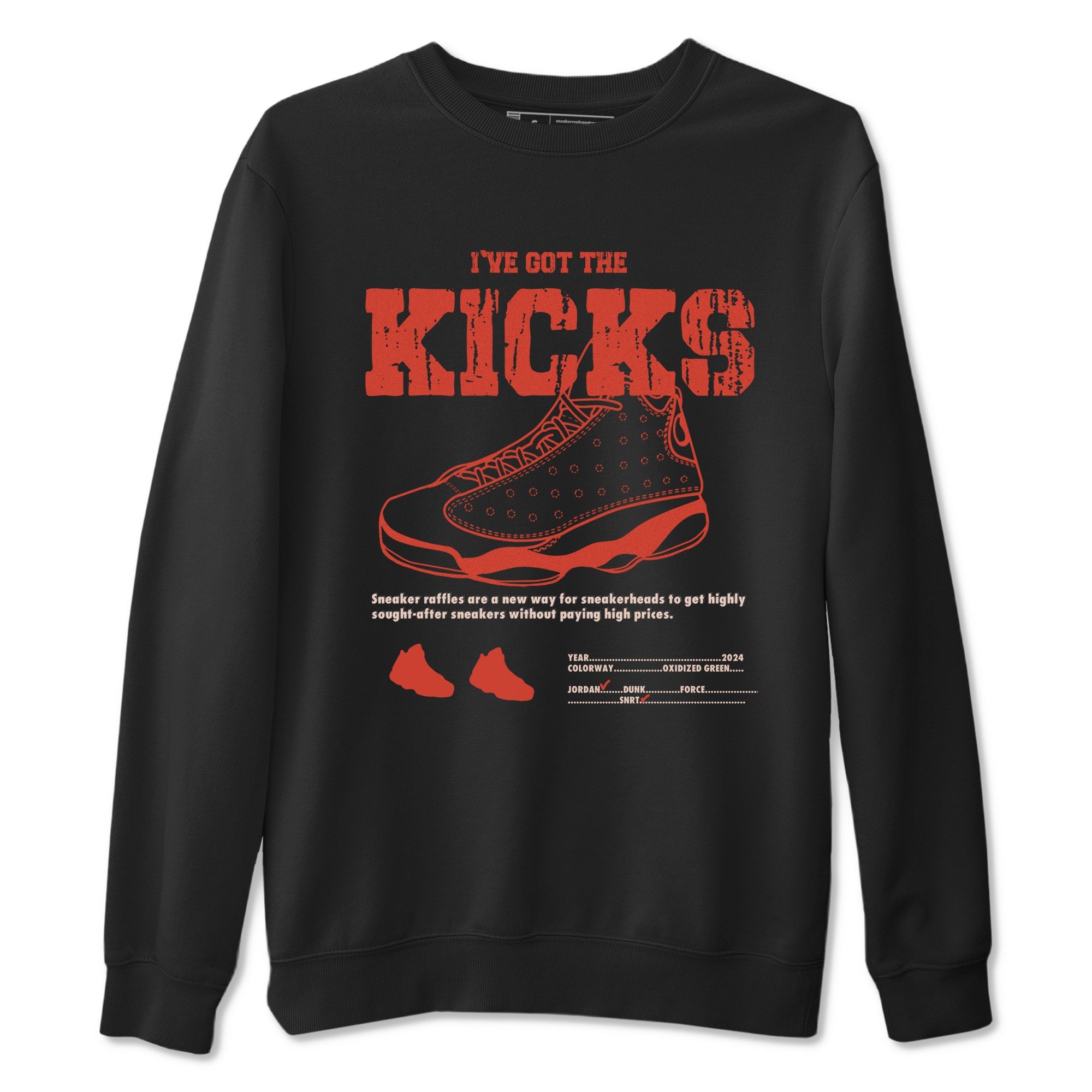 13s Dune Red shirts to match jordans I've Got The Kicks sneaker match tees Air Jordan 13 Dune Red Drip Gear Zone streetwear brand Black 2 unisex cotton tee