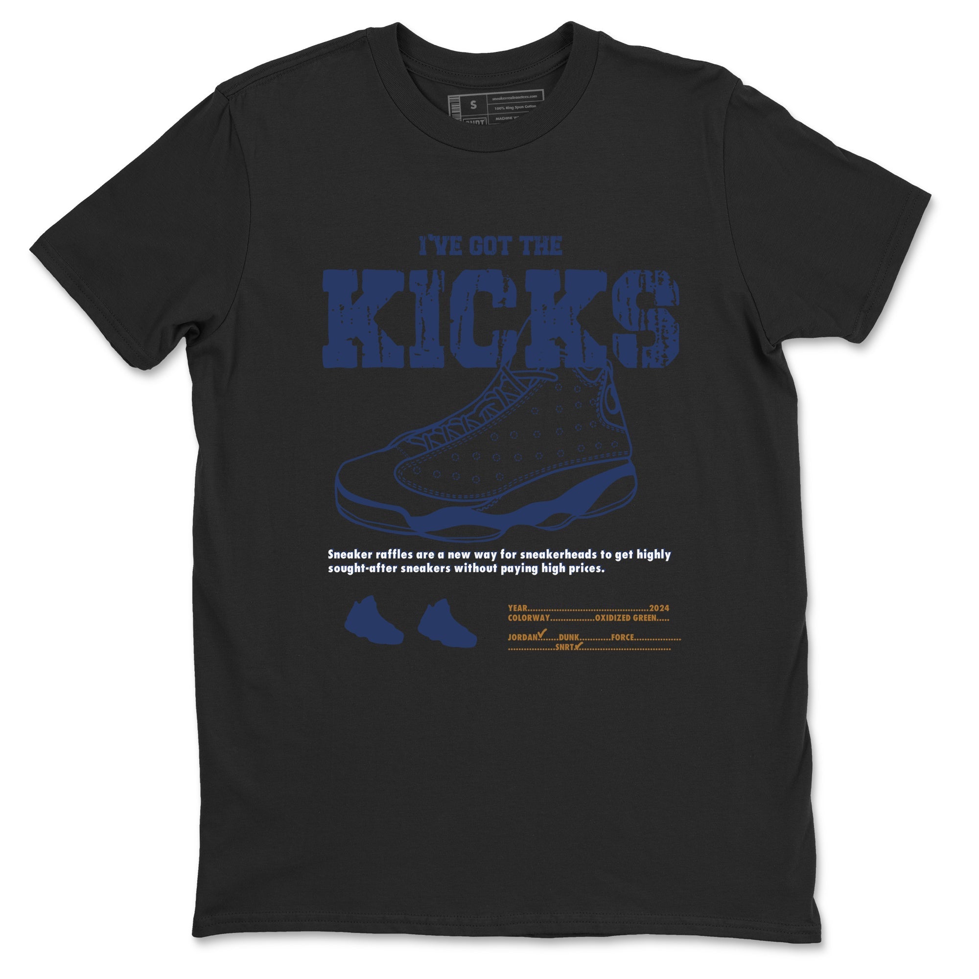 13s Midnight Navy shirts to match jordans I've Got The Kicks sneaker match tees Air Jordan 13 Midnight Navy match shoes to clothes Drip Gear Zone unisex cotton Black 2 shirts
