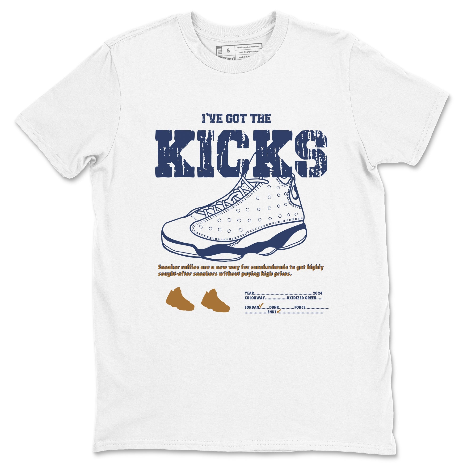 13s Midnight Navy shirts to match jordans I've Got The Kicks sneaker match tees Air Jordan 13 Midnight Navy match shoes to clothes Drip Gear Zone unisex cotton White 2 shirts