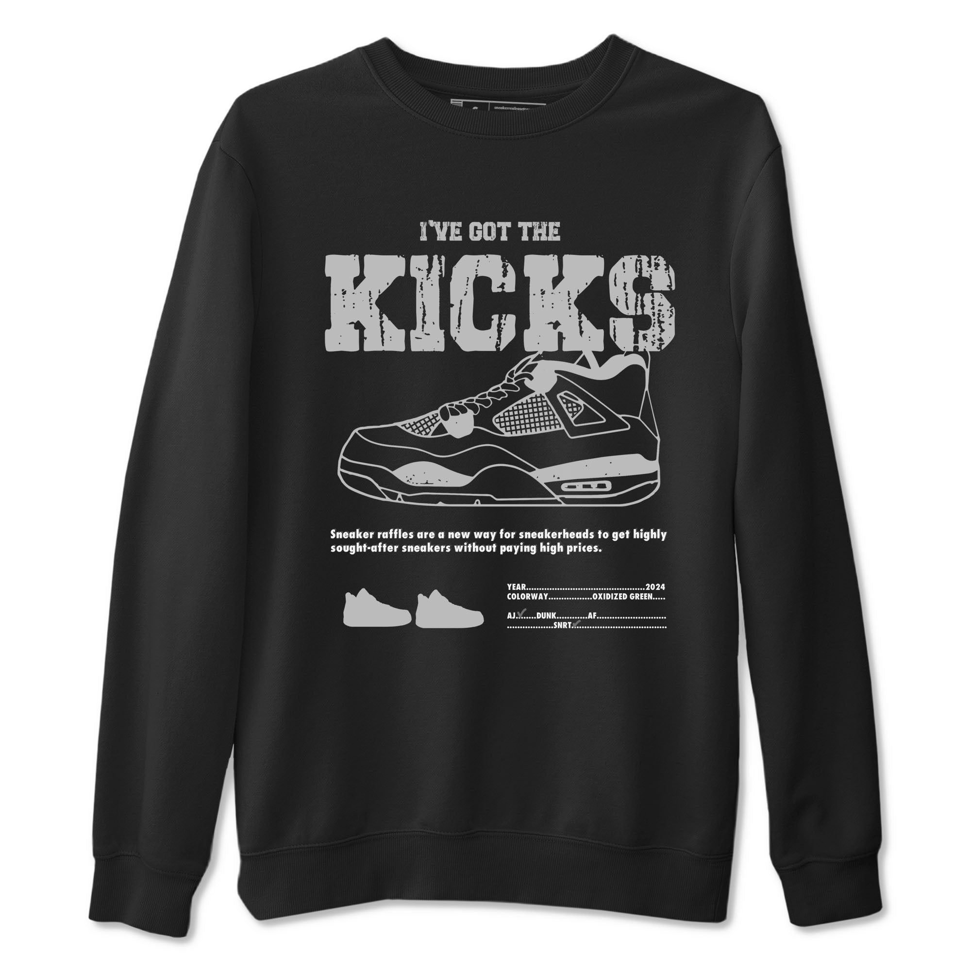 4s Wet Cement shirts to match jordans I've Got The Kicks sneaker match tees Air Jordan 4 SE Wet Cement Drip Gear Zone unisex cotton Black 2 crew neck shirts