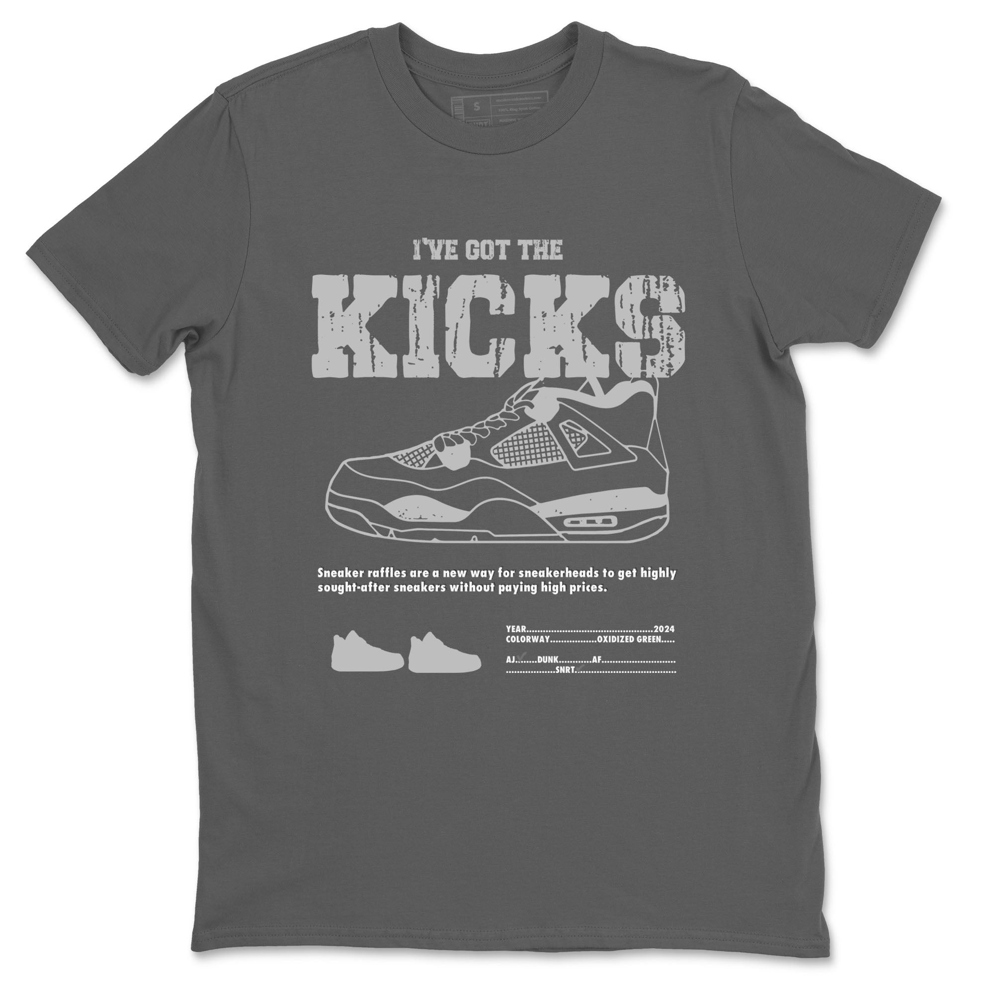 4s Wet Cement shirts to match jordans I've Got The Kicks sneaker match tees Air Jordan 4 SE Wet Cement Drip Gear Zone unisex cotton Cool Grey 2 crew neck shirts