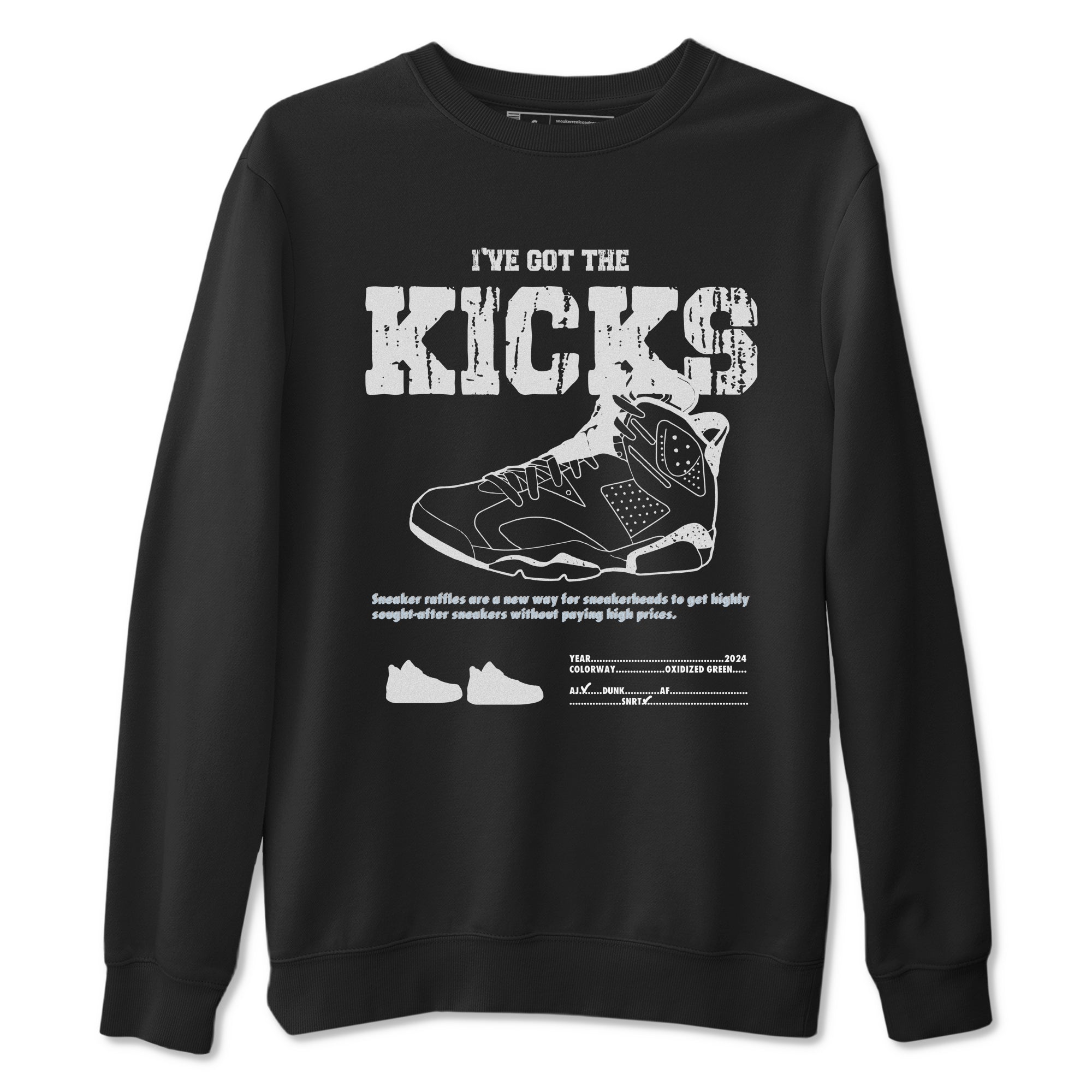 AJ6 White Black shirts to match jordans I've Got The Kicks sneaker match tees Air Jordan 6 White Black Drip Gear Zone streetwear brand Black 2 unisex cotton tee